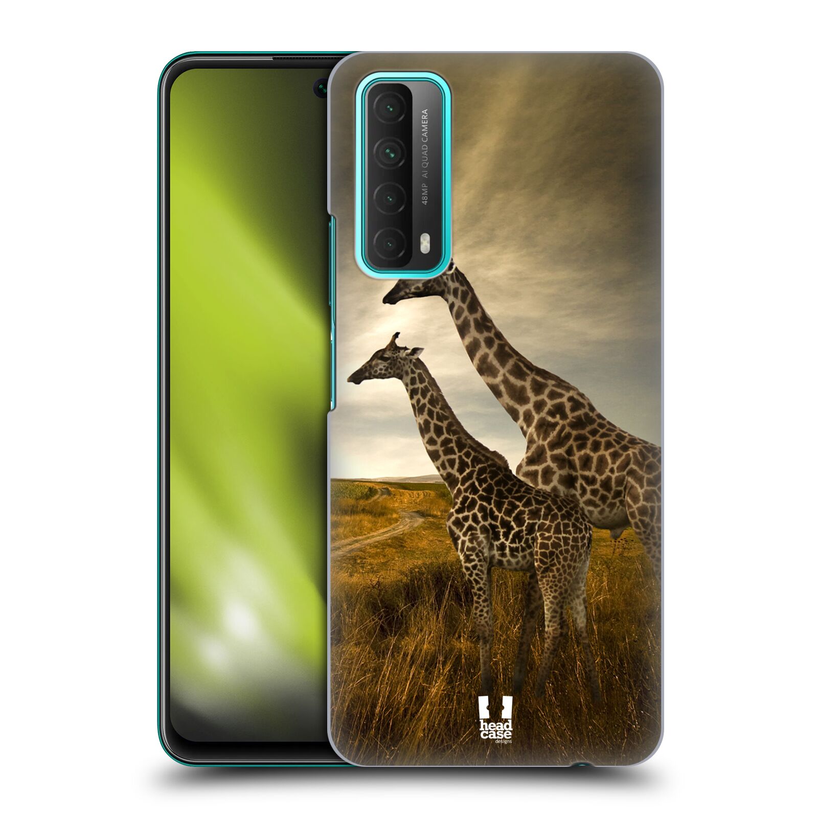 Zadní obal pro mobil Huawei P SMART 2021 - HEAD CASE - Svět zvířat žirafy