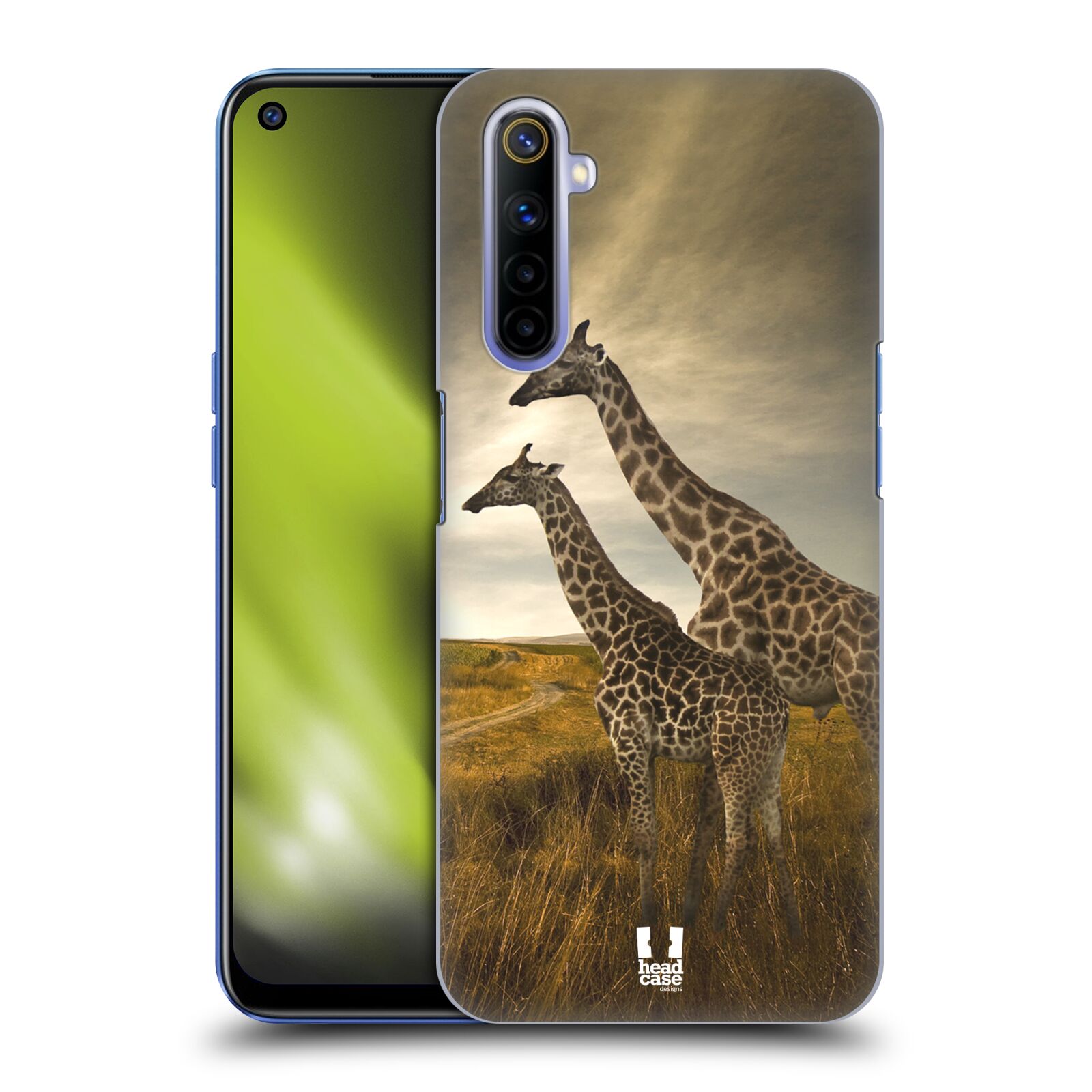 Zadní obal pro mobil Realme 6 - HEAD CASE - Svět zvířat žirafy