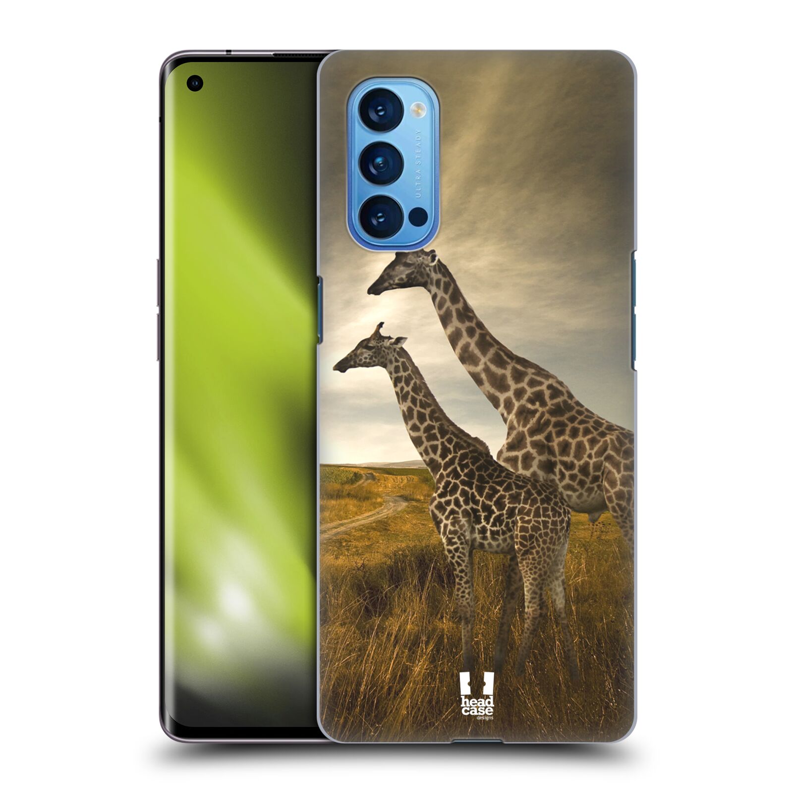 Zadní obal pro mobil Oppo Reno 4 PRO 5G - HEAD CASE - Svět zvířat žirafy