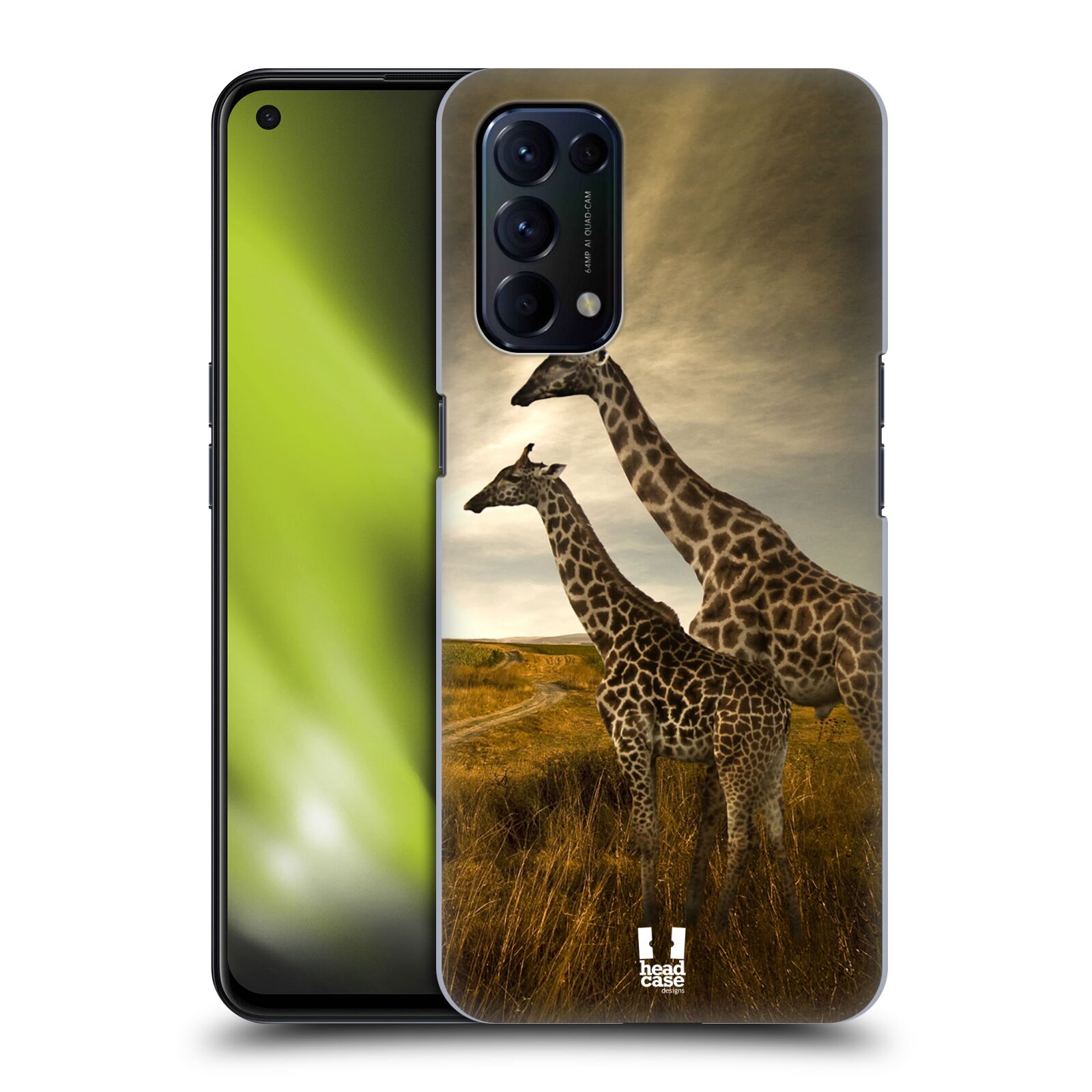 Zadní obal pro mobil Oppo Reno 5 (5G) - HEAD CASE - Svět zvířat žirafy