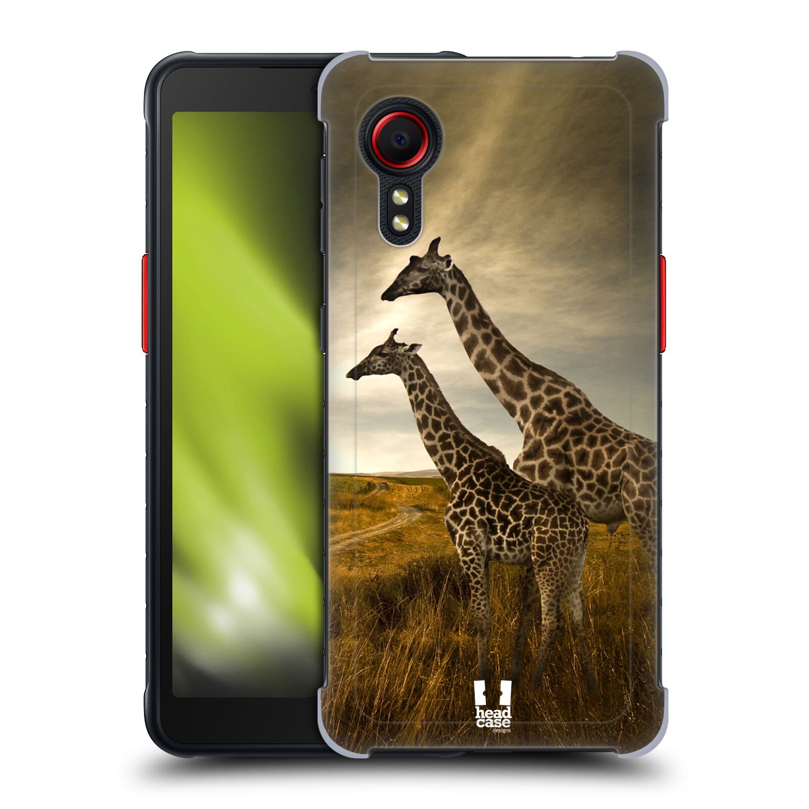 Zadní obal pro mobil Samsung Galaxy Xcover 5 - HEAD CASE - Svět zvířat žirafy