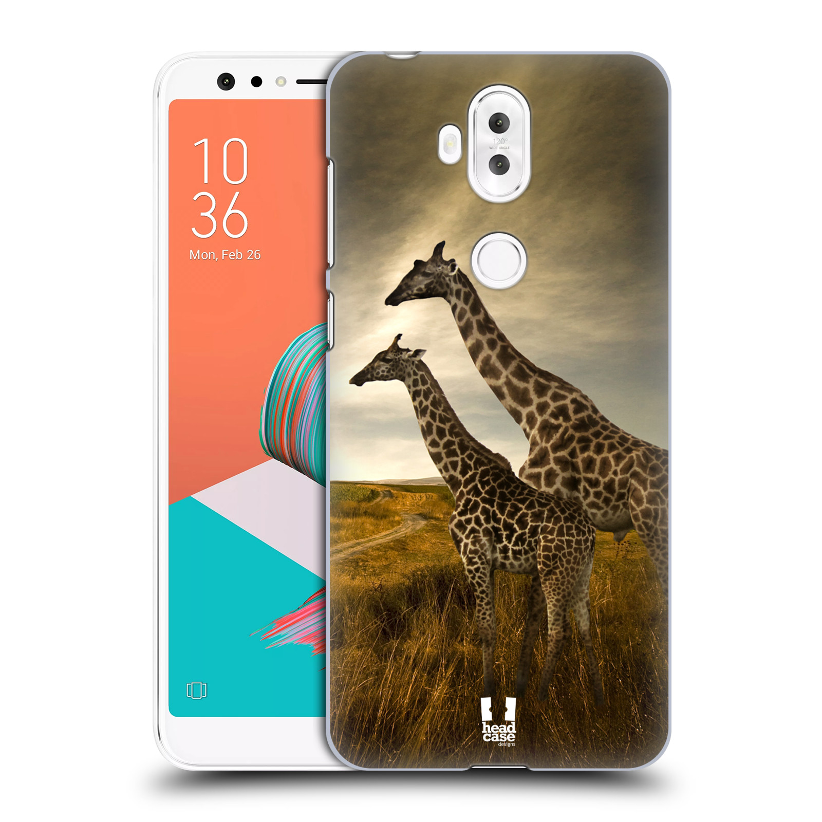 Zadní obal pro mobil Asus Zenfone 5 Lite ZC600KL - HEAD CASE - Svět zvířat žirafy