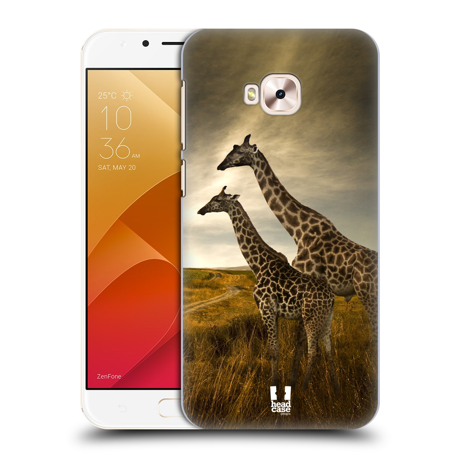 Zadní obal pro mobil Asus Zenfone 4 Selfie Pro ZD552KL - HEAD CASE - Svět zvířat žirafy