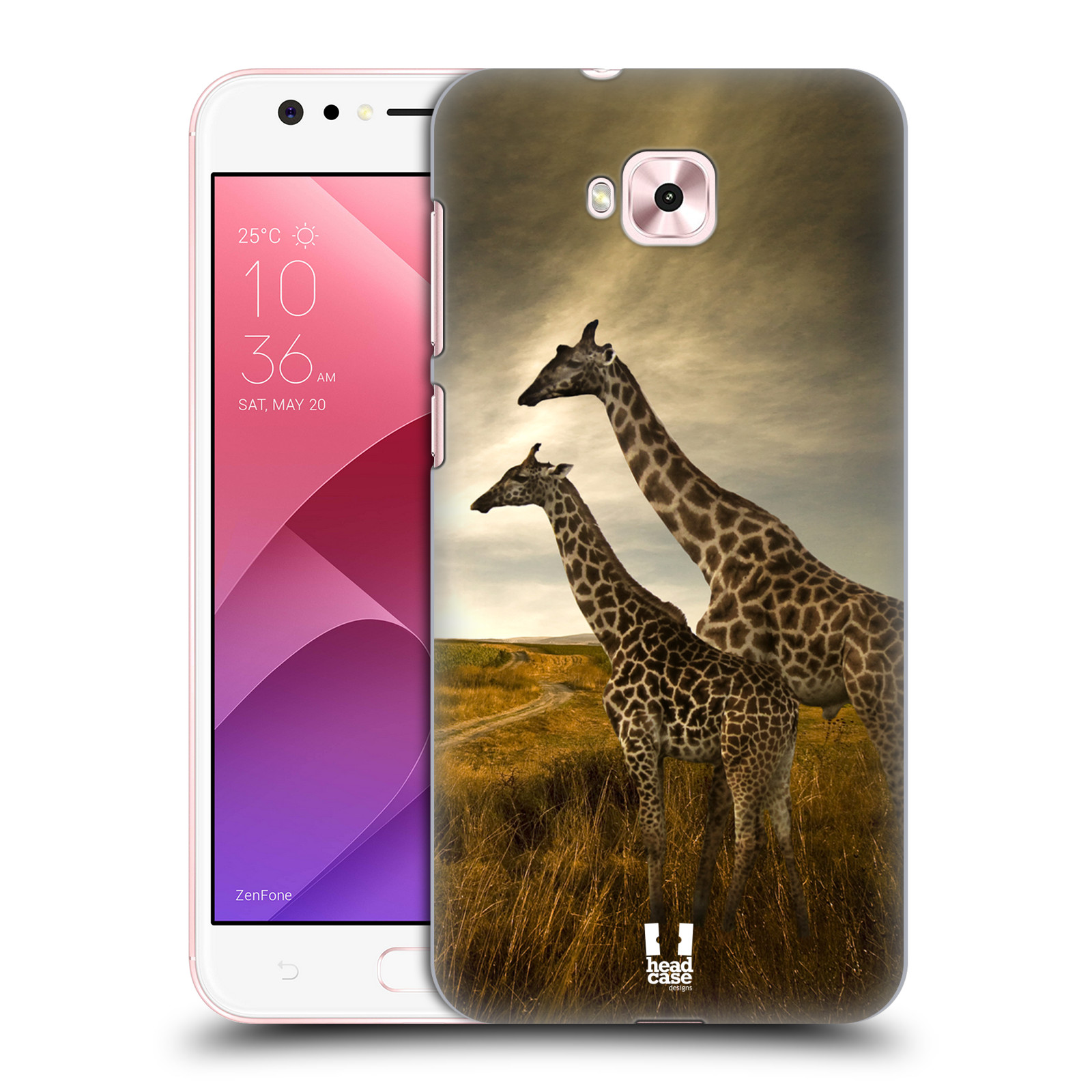Zadní obal pro mobil Asus Zenfone 4 Selfie ZD553KL - HEAD CASE - Svět zvířat žirafy