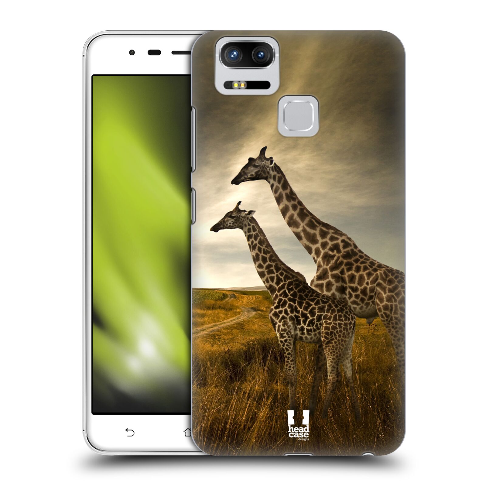 HEAD CASE plastový obal na mobil Asus Zenfone 3 Zoom ZE553KL vzor Divočina, Divoký život a zvířata foto AFRIKA ŽIRAFY VÝHLED