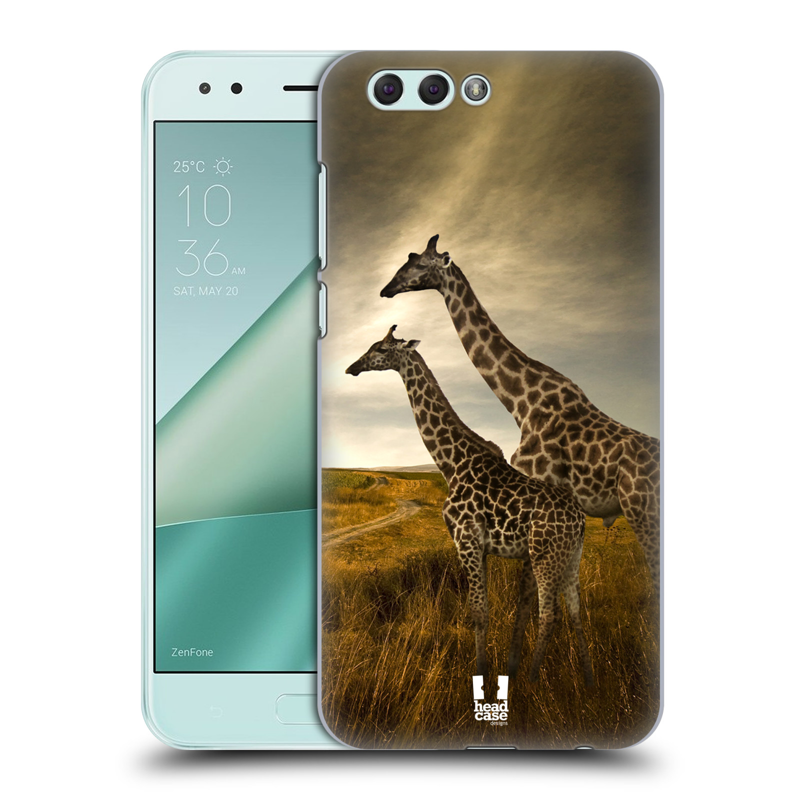HEAD CASE plastový obal na mobil Asus Zenfone 4 ZE554KL vzor Divočina, Divoký život a zvířata foto AFRIKA ŽIRAFY VÝHLED
