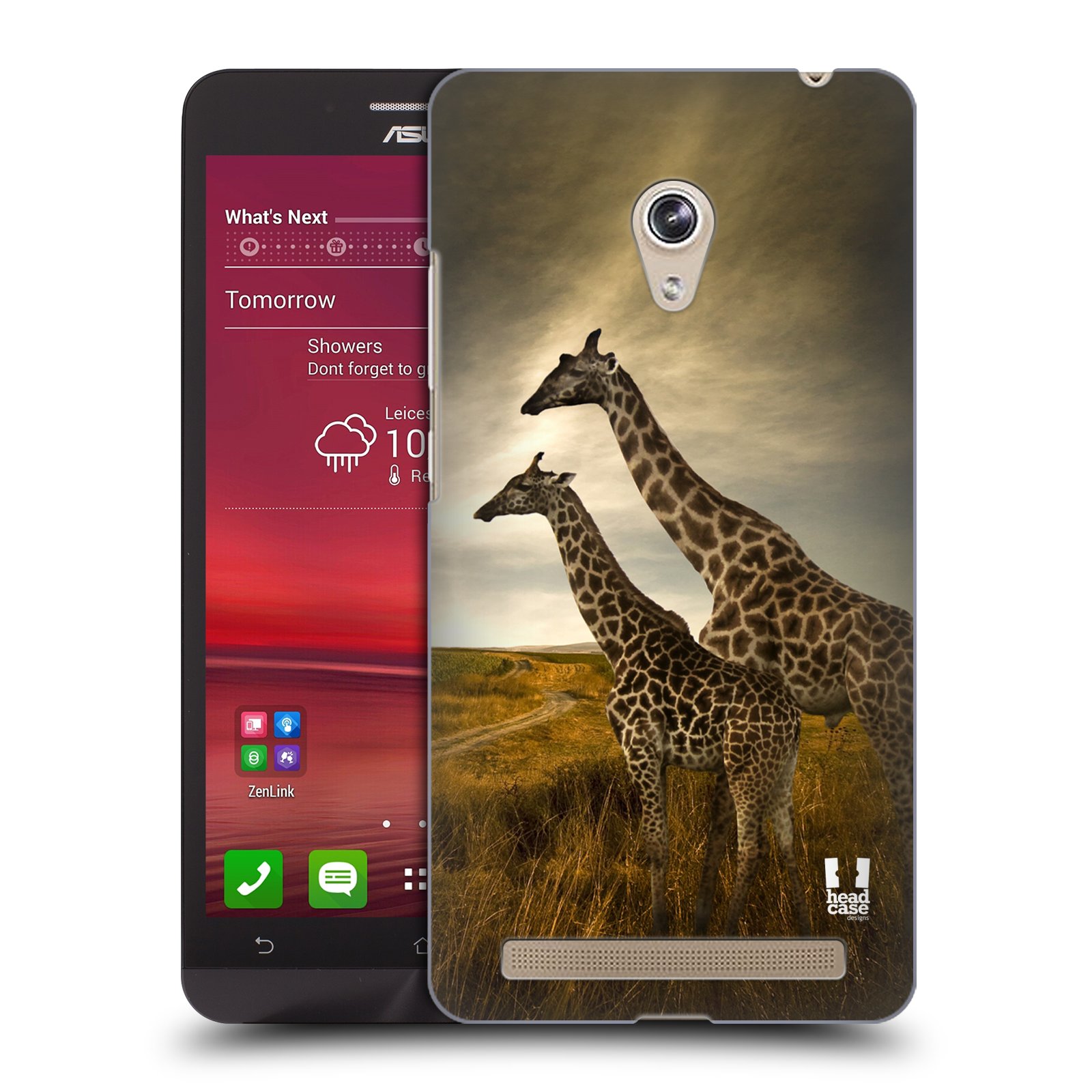 HEAD CASE plastový obal na mobil Asus Zenfone 6 vzor Divočina, Divoký život a zvířata foto AFRIKA ŽIRAFY VÝHLED
