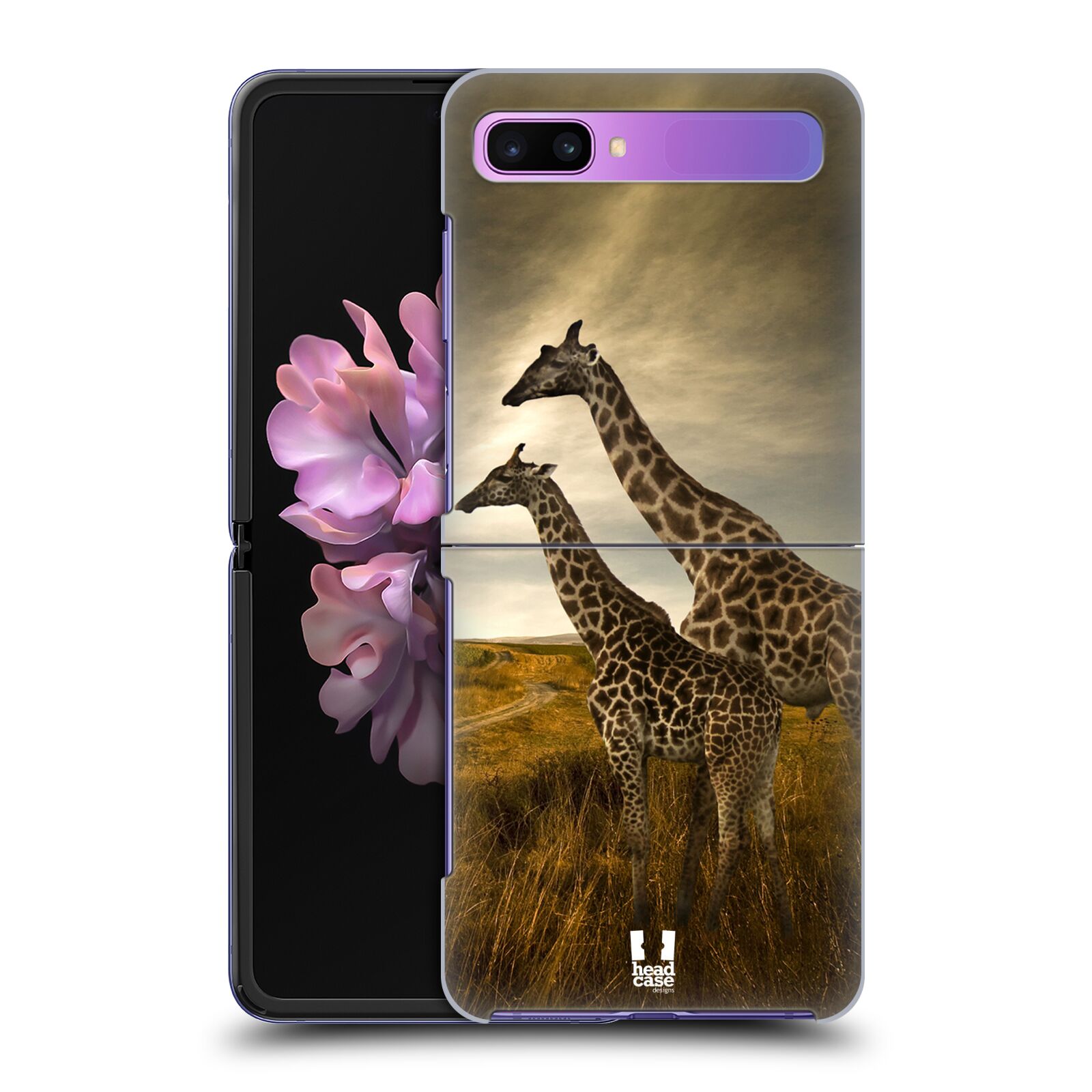 Zadní obal pro mobil Samsung Galaxy Z Flip - HEAD CASE - Svět zvířat žirafy