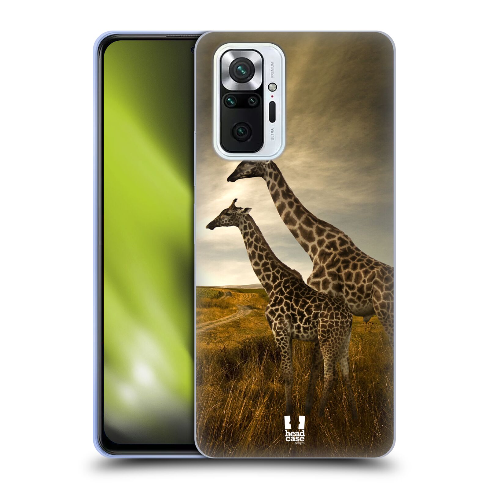 Zadní obal pro mobil Xiaomi Redmi Note 10 PRO - HEAD CASE - Svět zvířat žirafy