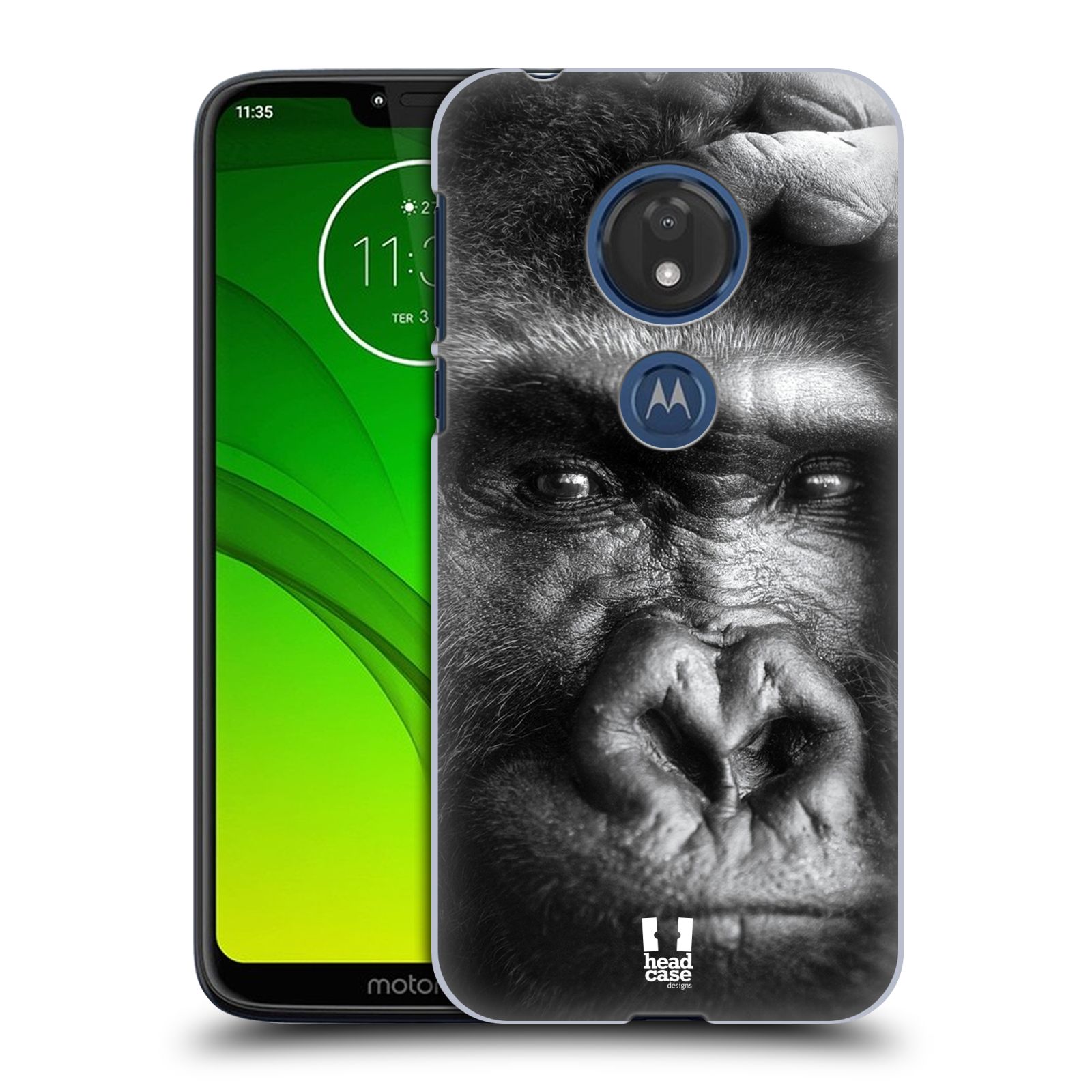 Pouzdro na mobil Motorola Moto G7 Play vzor Divočina, Divoký život a zvířata foto GORILA TVÁŘ