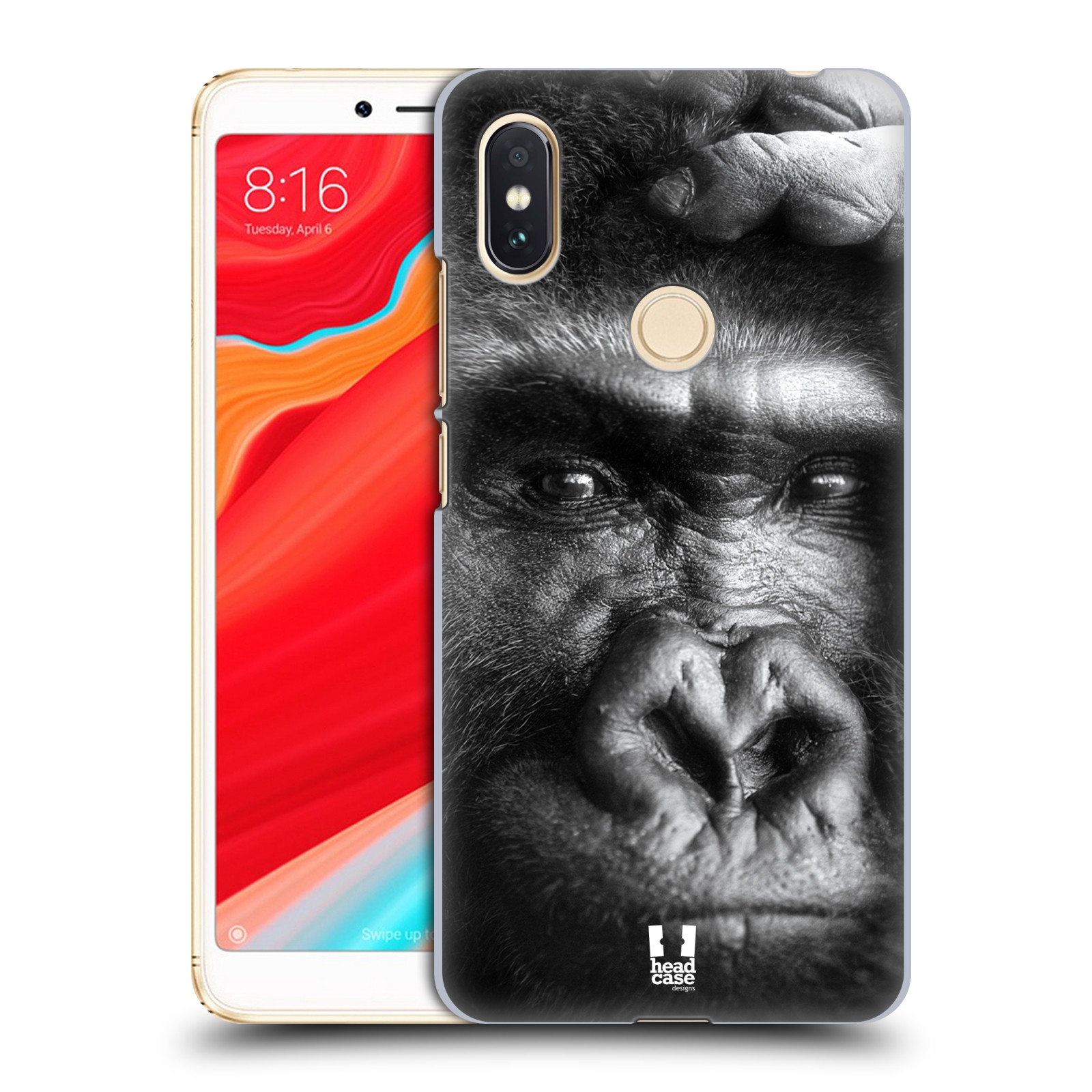HEAD CASE plastový obal na mobil Xiaomi Redmi S2 vzor Divočina, Divoký život a zvířata foto GORILA TVÁŘ
