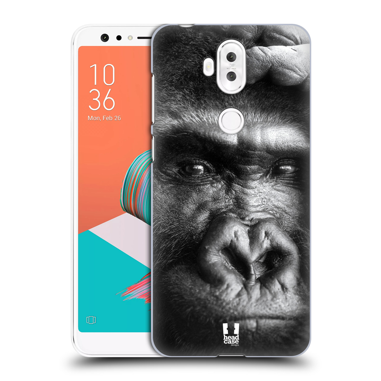 HEAD CASE plastový obal na mobil Asus Zenfone 5 LITE ZC600KL vzor Divočina, Divoký život a zvířata foto GORILA TVÁŘ