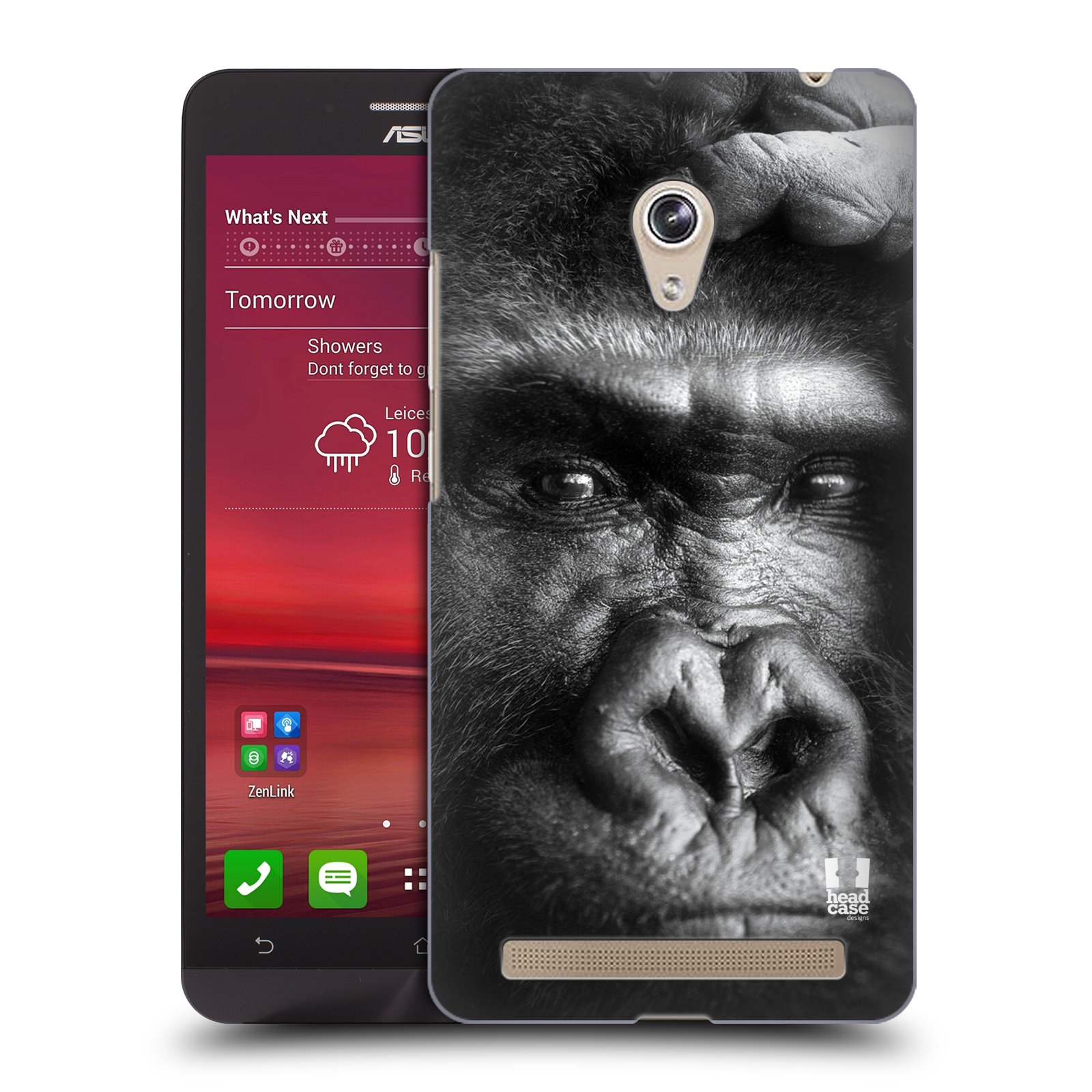 HEAD CASE plastový obal na mobil Asus Zenfone 6 vzor Divočina, Divoký život a zvířata foto GORILA TVÁŘ