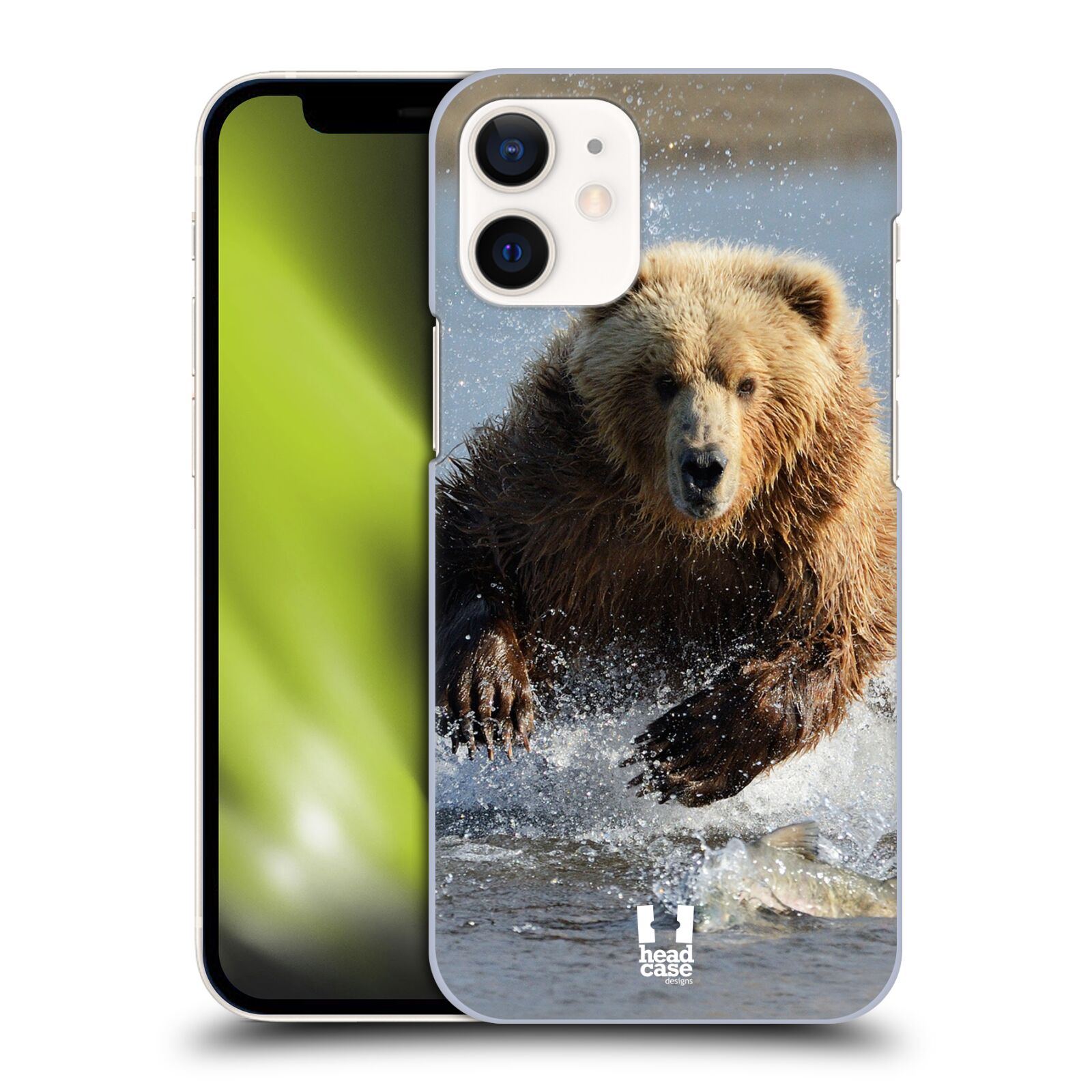 Plastový obal na mobil Apple Iphone 12 MINI vzor Divočina, Divoký život a zvířata foto MEDVĚD GRIZZLY HŇEDÁ