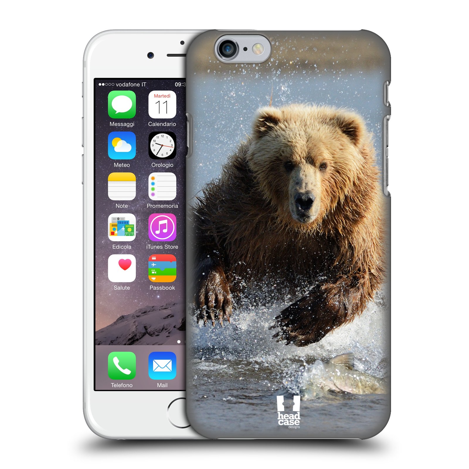Plastové pouzdro pro mobil Apple Iphone 6/6S vzor Divočina, Divoký život a zvířata foto MEDVĚD GRIZZLY HŇEDÁ