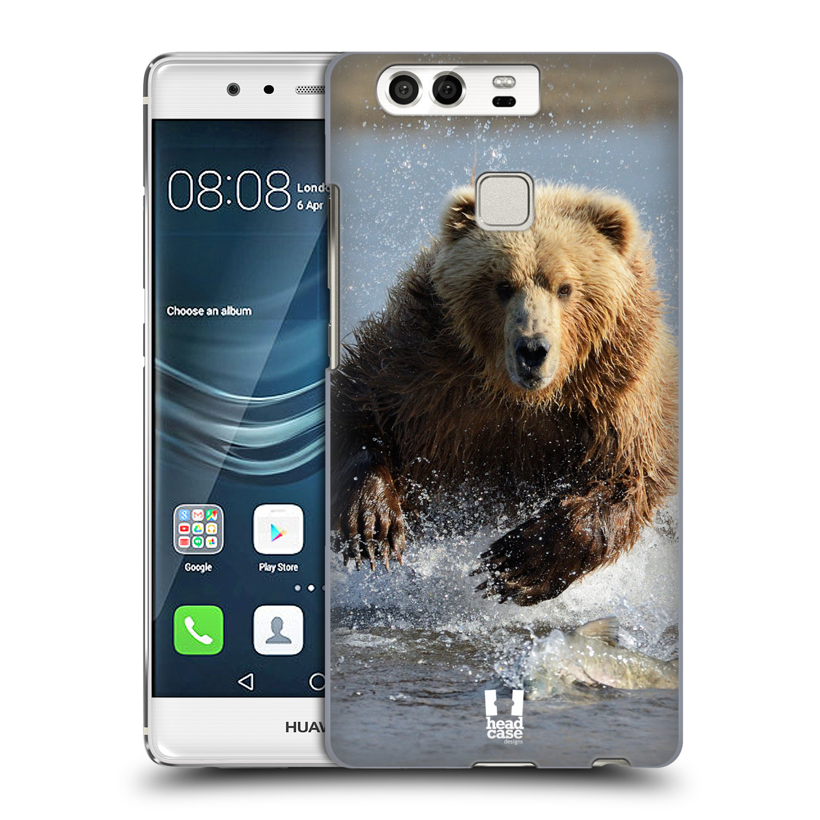 HEAD CASE plastový obal na mobil Huawei P9 / P9 DUAL SIM vzor Divočina, Divoký život a zvířata foto MEDVĚD GRIZZLY HŇEDÁ
