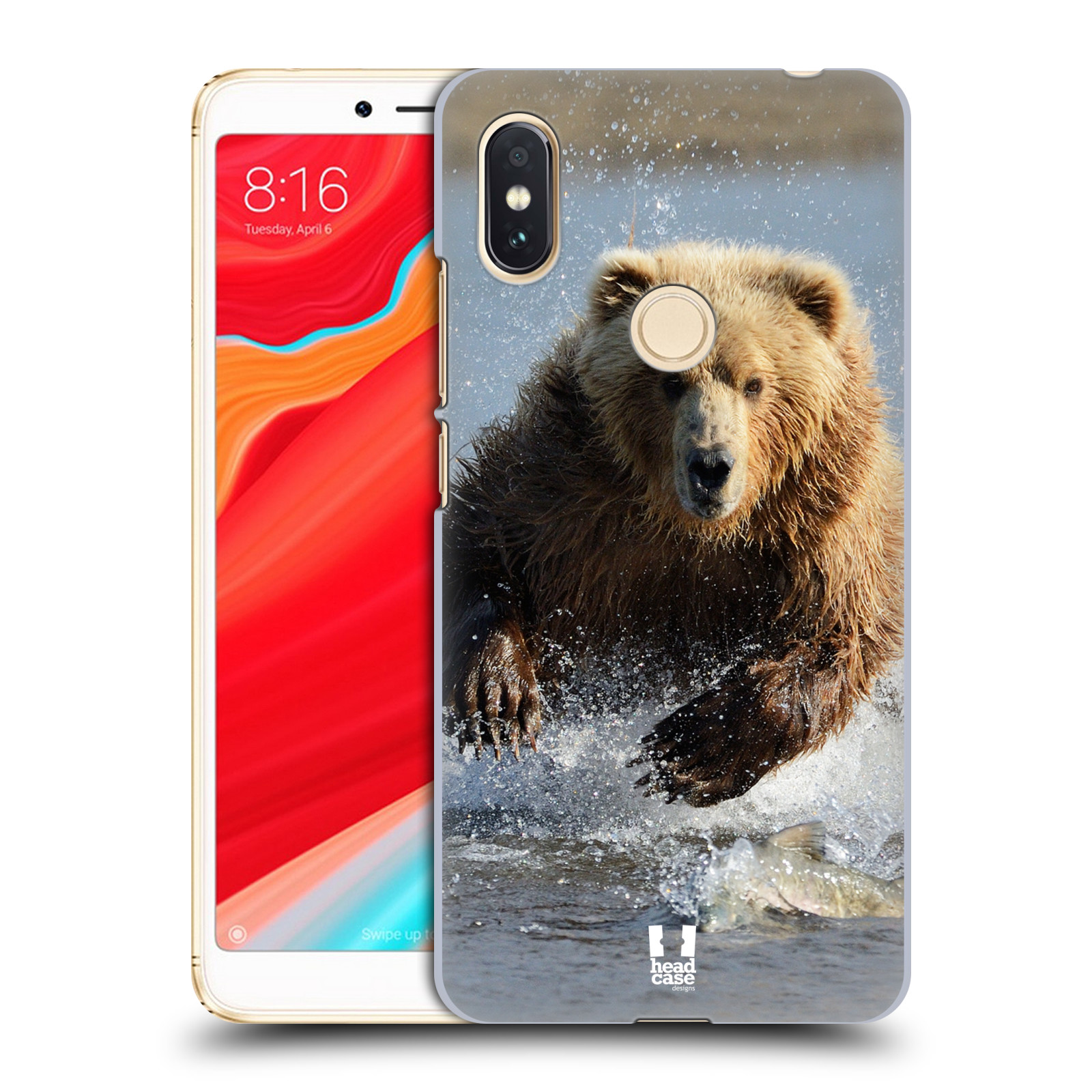HEAD CASE plastový obal na mobil Xiaomi Redmi S2 vzor Divočina, Divoký život a zvířata foto MEDVĚD GRIZZLY HŇEDÁ