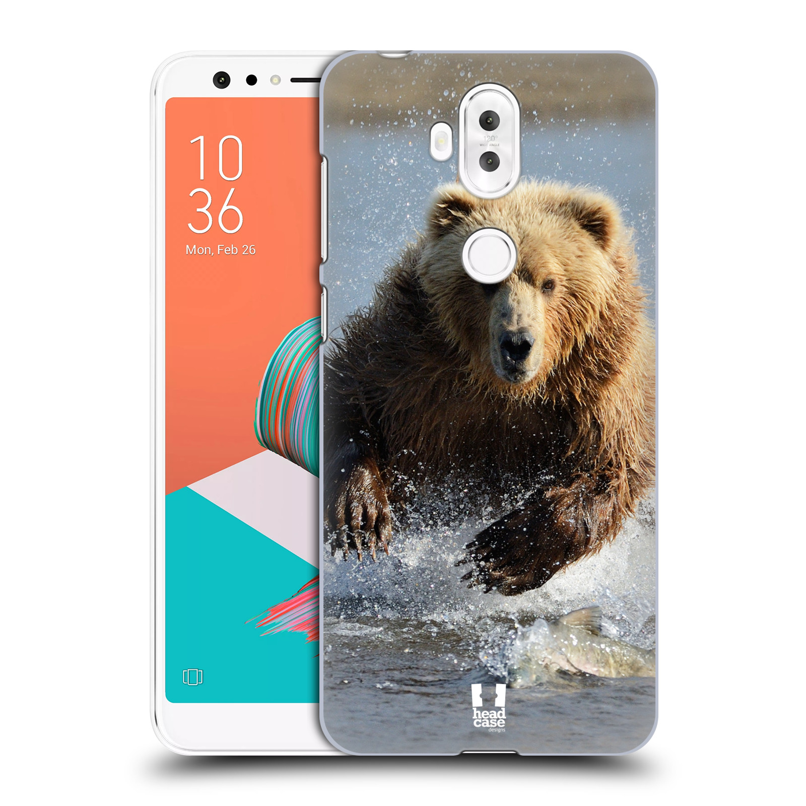 HEAD CASE plastový obal na mobil Asus Zenfone 5 LITE ZC600KL vzor Divočina, Divoký život a zvířata foto MEDVĚD GRIZZLY HŇEDÁ