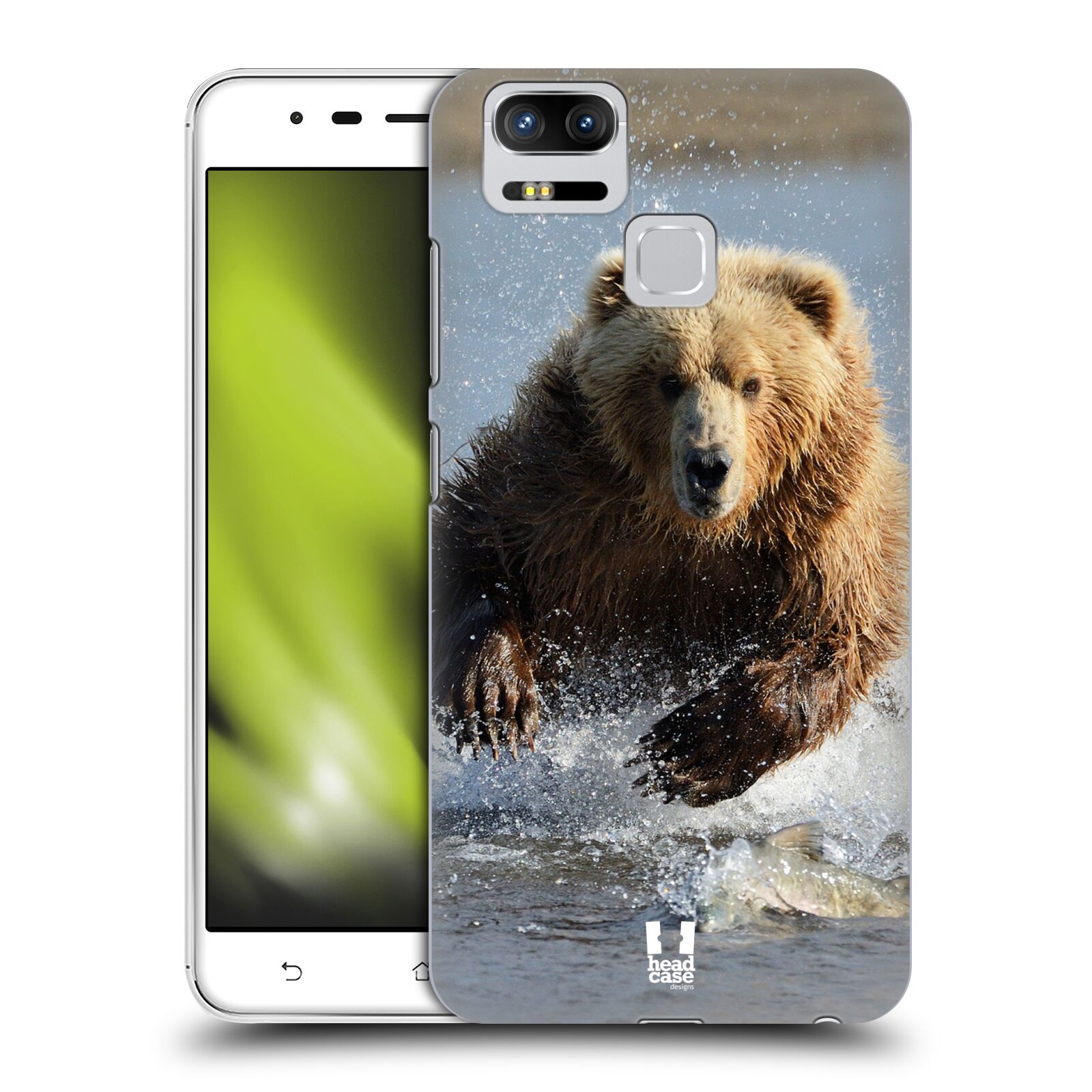HEAD CASE plastový obal na mobil Asus Zenfone 3 Zoom ZE553KL vzor Divočina, Divoký život a zvířata foto MEDVĚD GRIZZLY HŇEDÁ