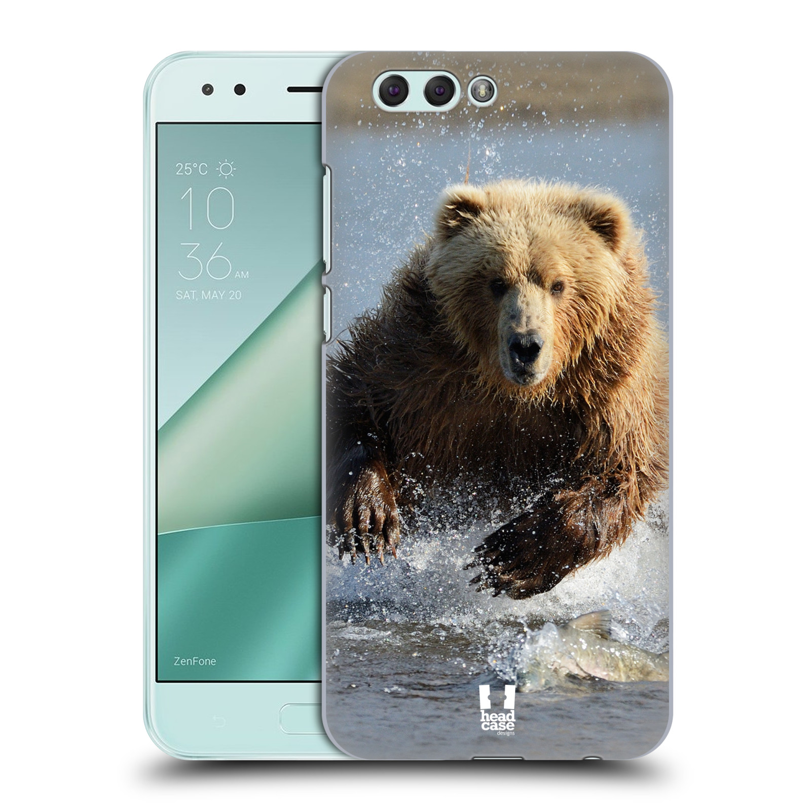 HEAD CASE plastový obal na mobil Asus Zenfone 4 ZE554KL vzor Divočina, Divoký život a zvířata foto MEDVĚD GRIZZLY HŇEDÁ