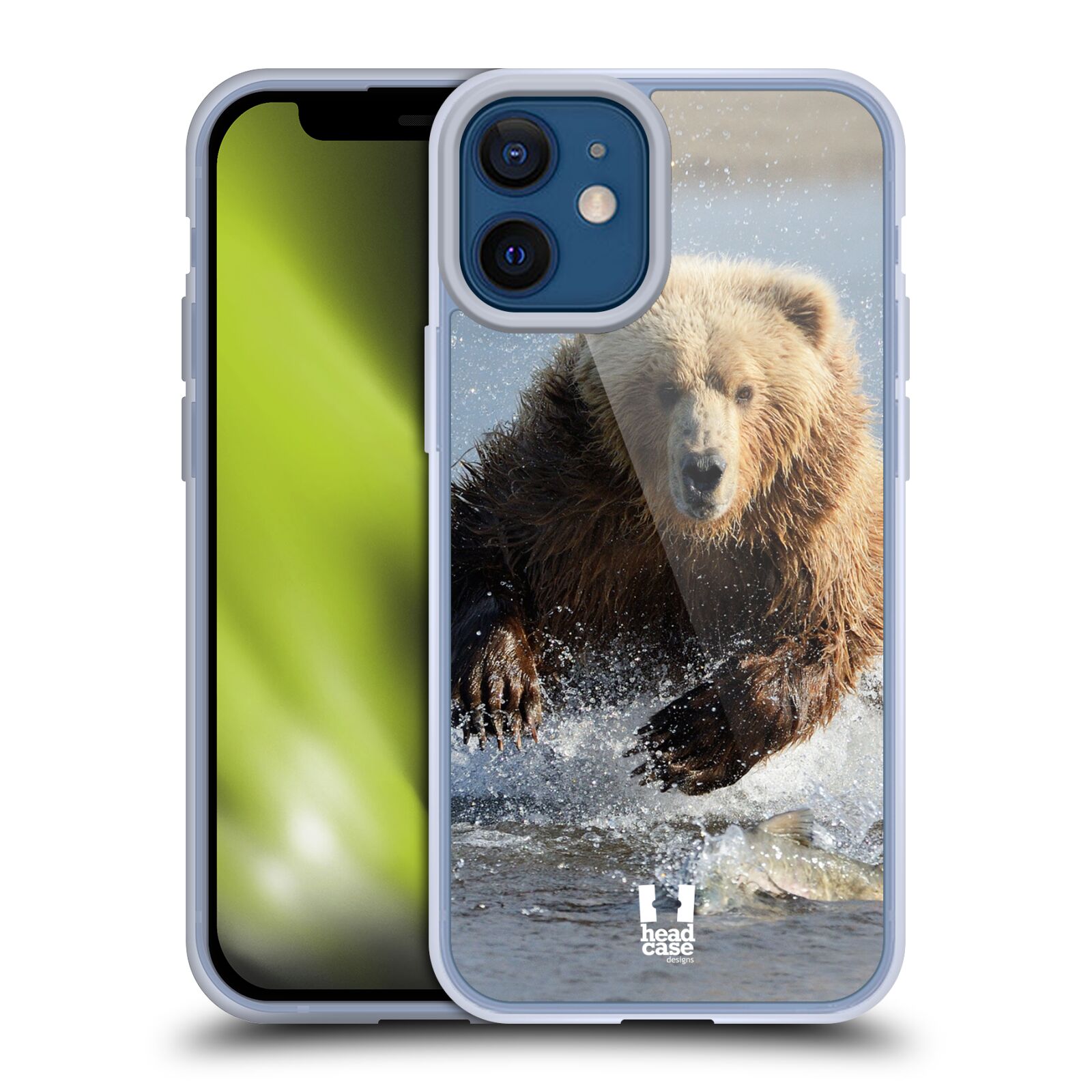 Plastový obal na mobil Apple Iphone 12 MINI vzor Divočina, Divoký život a zvířata foto MEDVĚD GRIZZLY HŇEDÁ