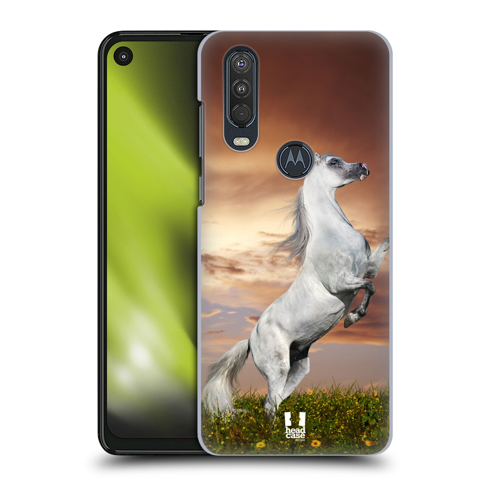 Zadní obal pro mobil Motorola One Action - HEAD CASE - Svět zvířat divoký kůň