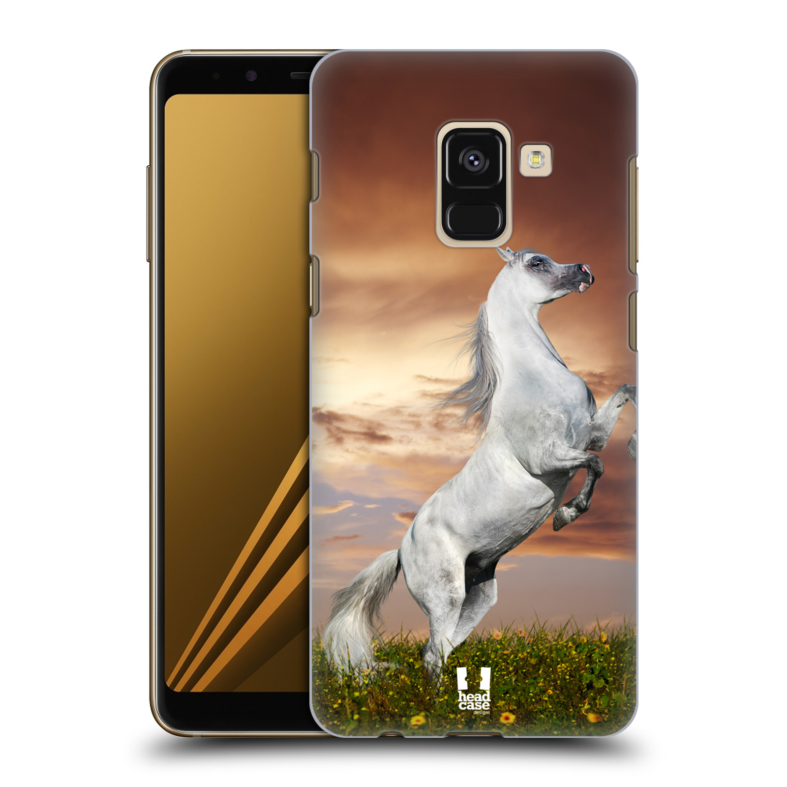 Zadní obal pro mobil Samsung Galaxy A8+ - HEAD CASE - Svět zvířat divoký kůň