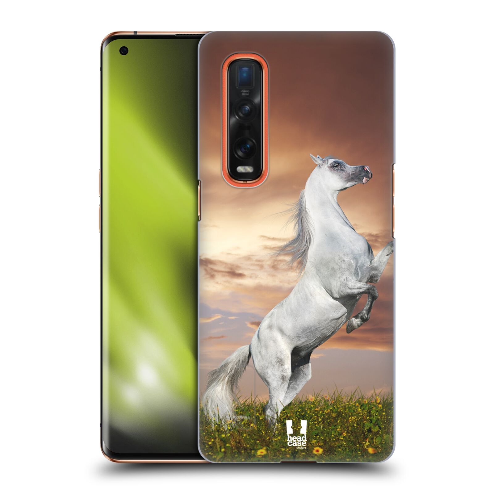 Zadní obal pro mobil Oppo Find X2 PRO - HEAD CASE - Svět zvířat divoký kůň