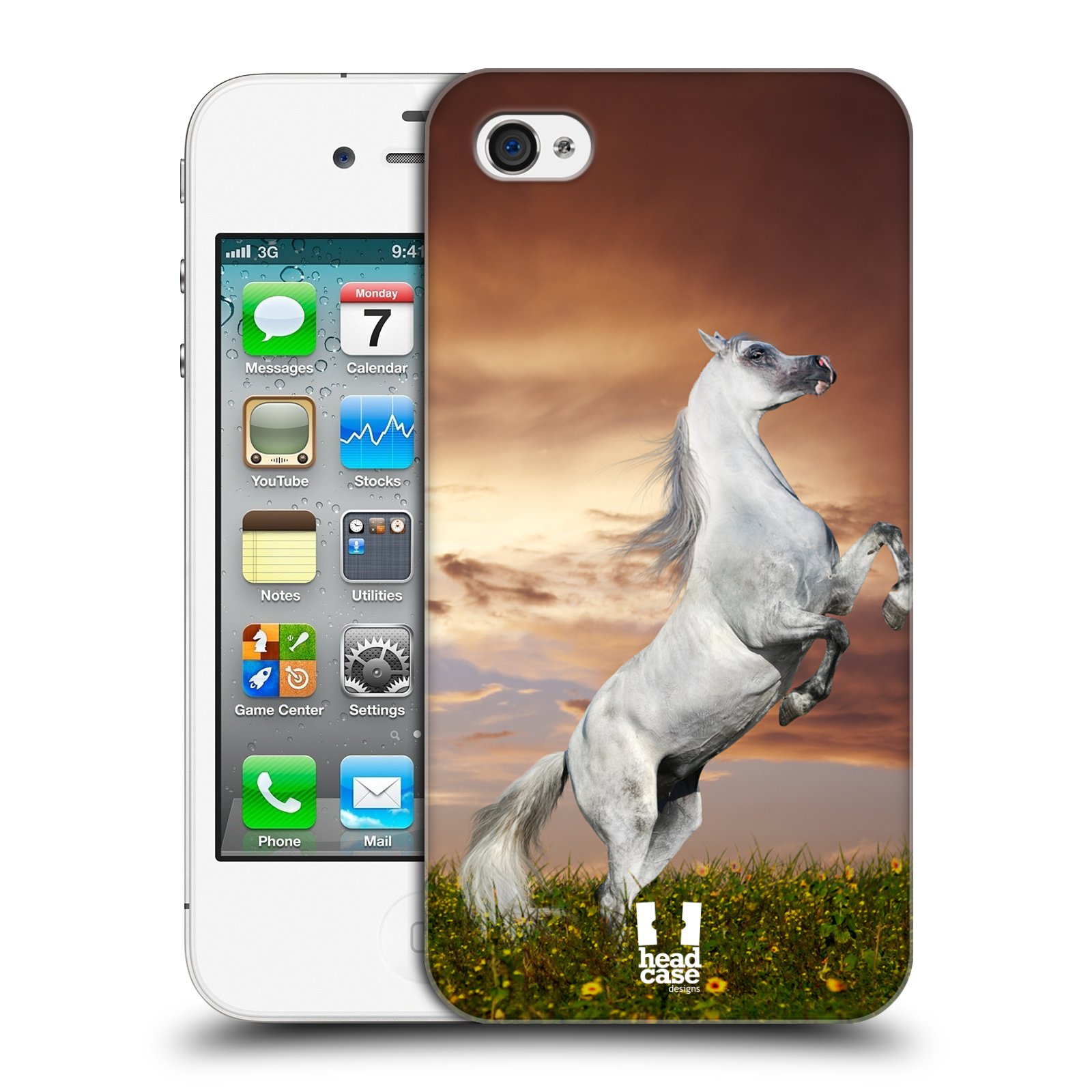 Zadní obal pro mobil Apple Iphone 4/4S - HEAD CASE - Svět zvířat divoký kůň
