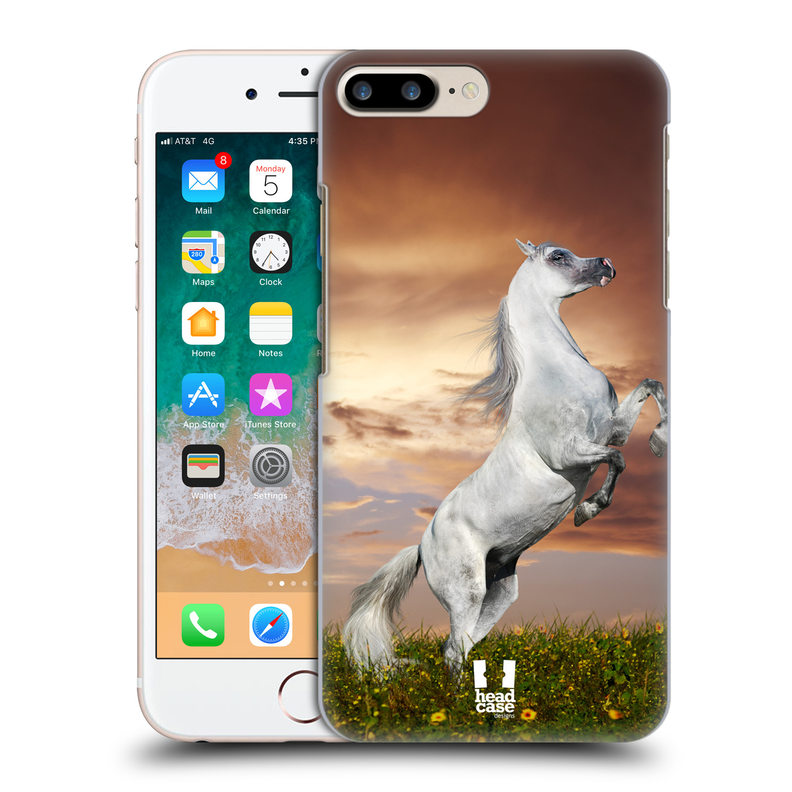 Zadní obal pro mobil Apple Iphone 7+ /  8+ - HEAD CASE - Svět zvířat divoký kůň