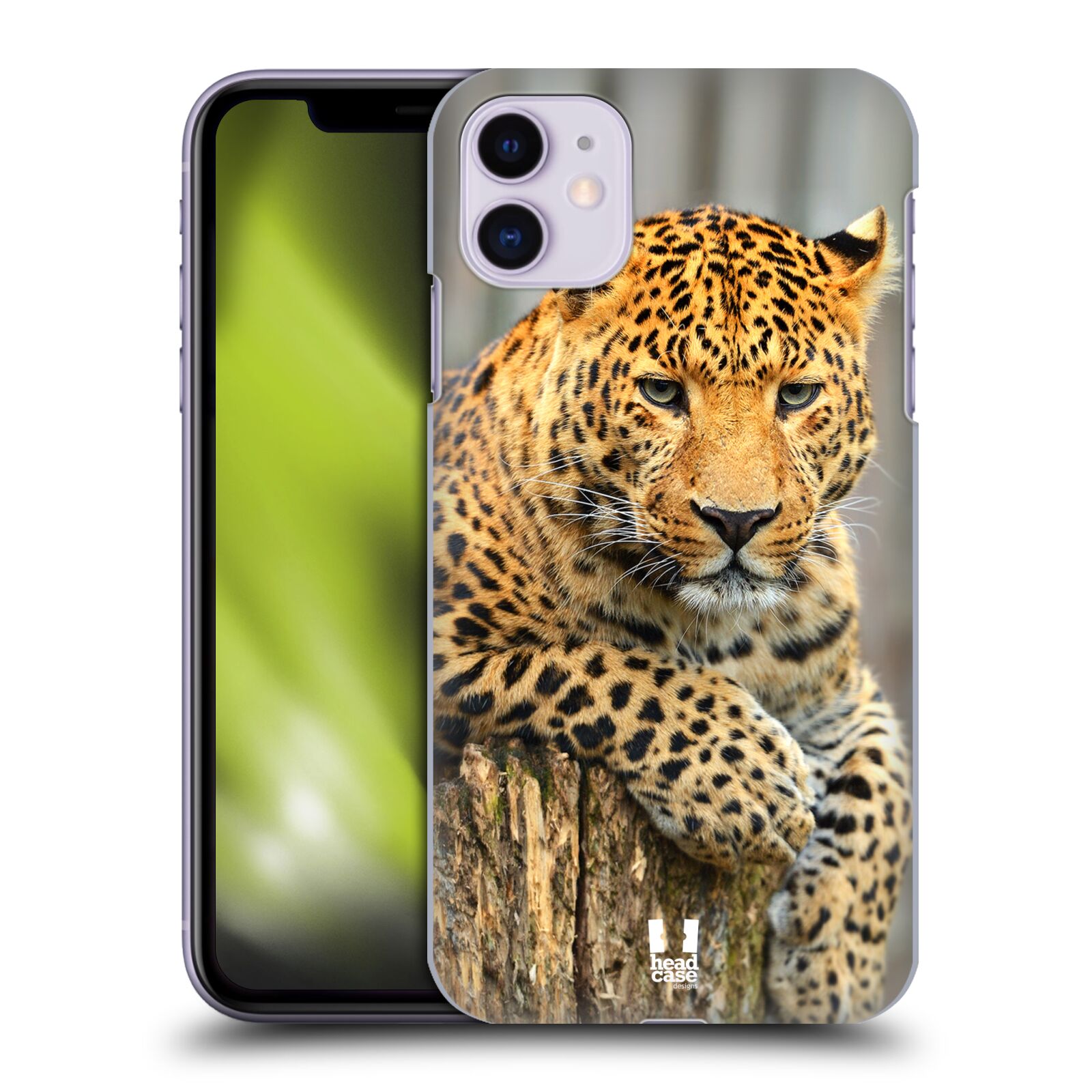 Pouzdro na mobil Apple Iphone 11 - HEAD CASE - vzor Divočina, Divoký život a zvířata foto LEOPARD PORTRÉT
