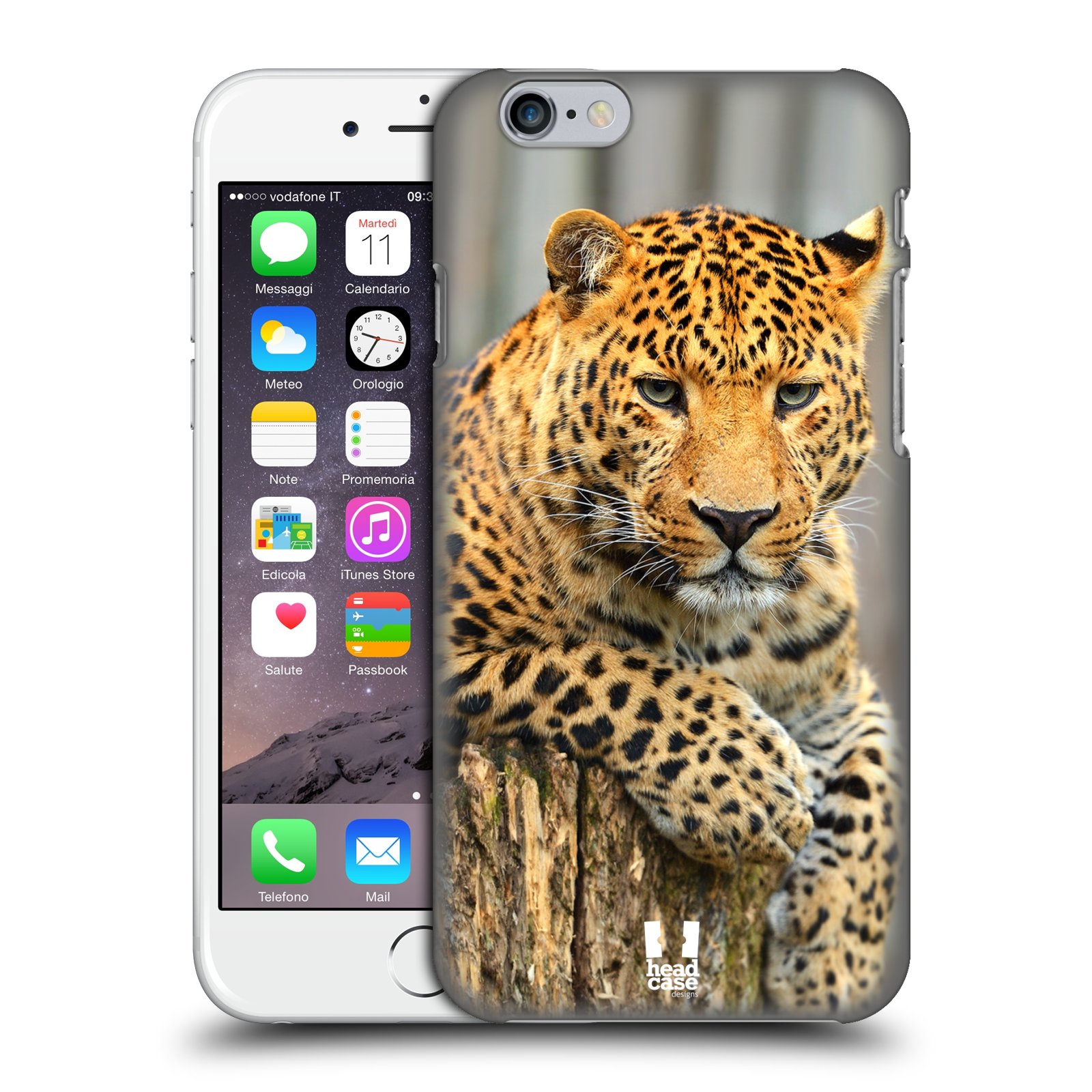 Plastové pouzdro pro mobil Apple Iphone 6/6S vzor Divočina, Divoký život a zvířata foto LEOPARD PORTRÉT
