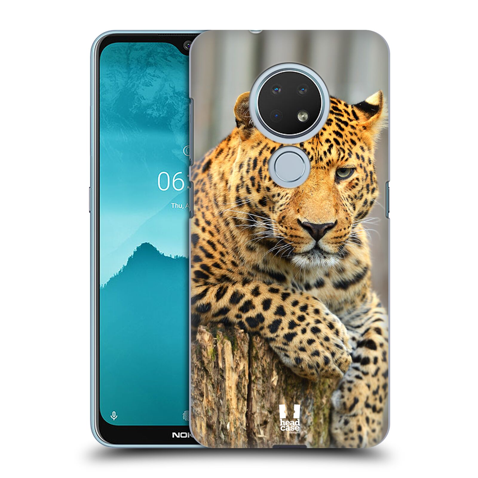 Pouzdro na mobil Nokia 6.2 - HEAD CASE - vzor Divočina, Divoký život a zvířata foto LEOPARD PORTRÉT