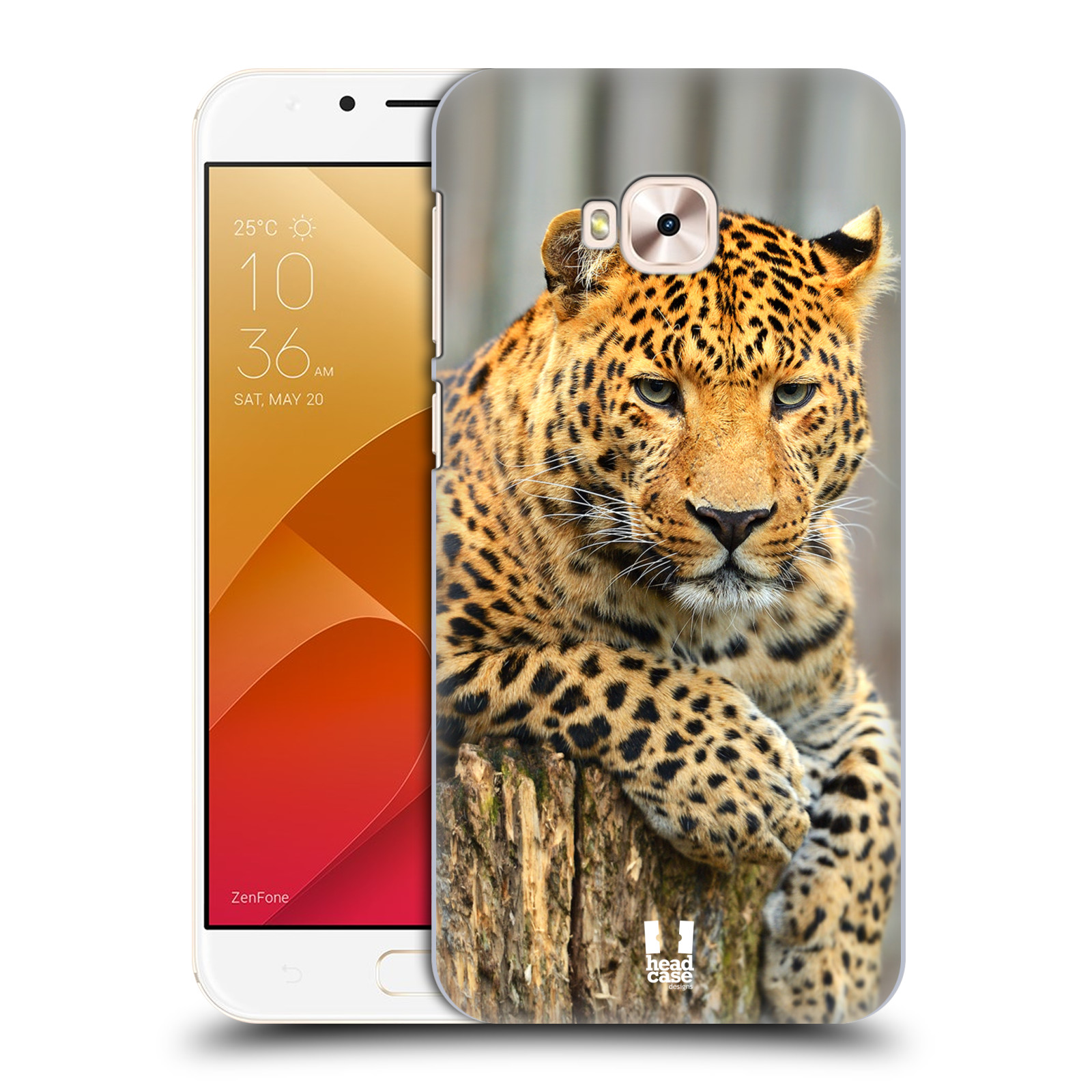 HEAD CASE plastový obal na mobil Asus Zenfone 4 Selfie Pro ZD552KL vzor Divočina, Divoký život a zvířata foto LEOPARD PORTRÉT