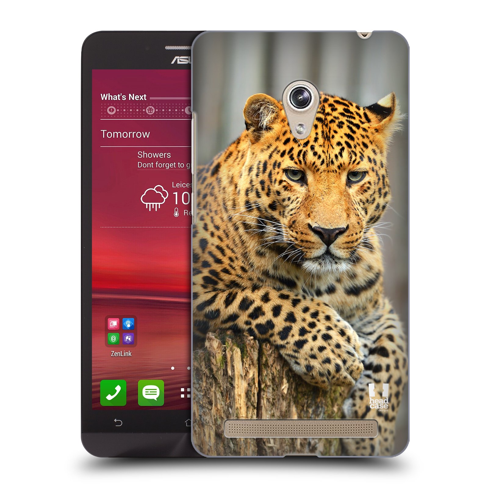 HEAD CASE plastový obal na mobil Asus Zenfone 6 vzor Divočina, Divoký život a zvířata foto LEOPARD PORTRÉT