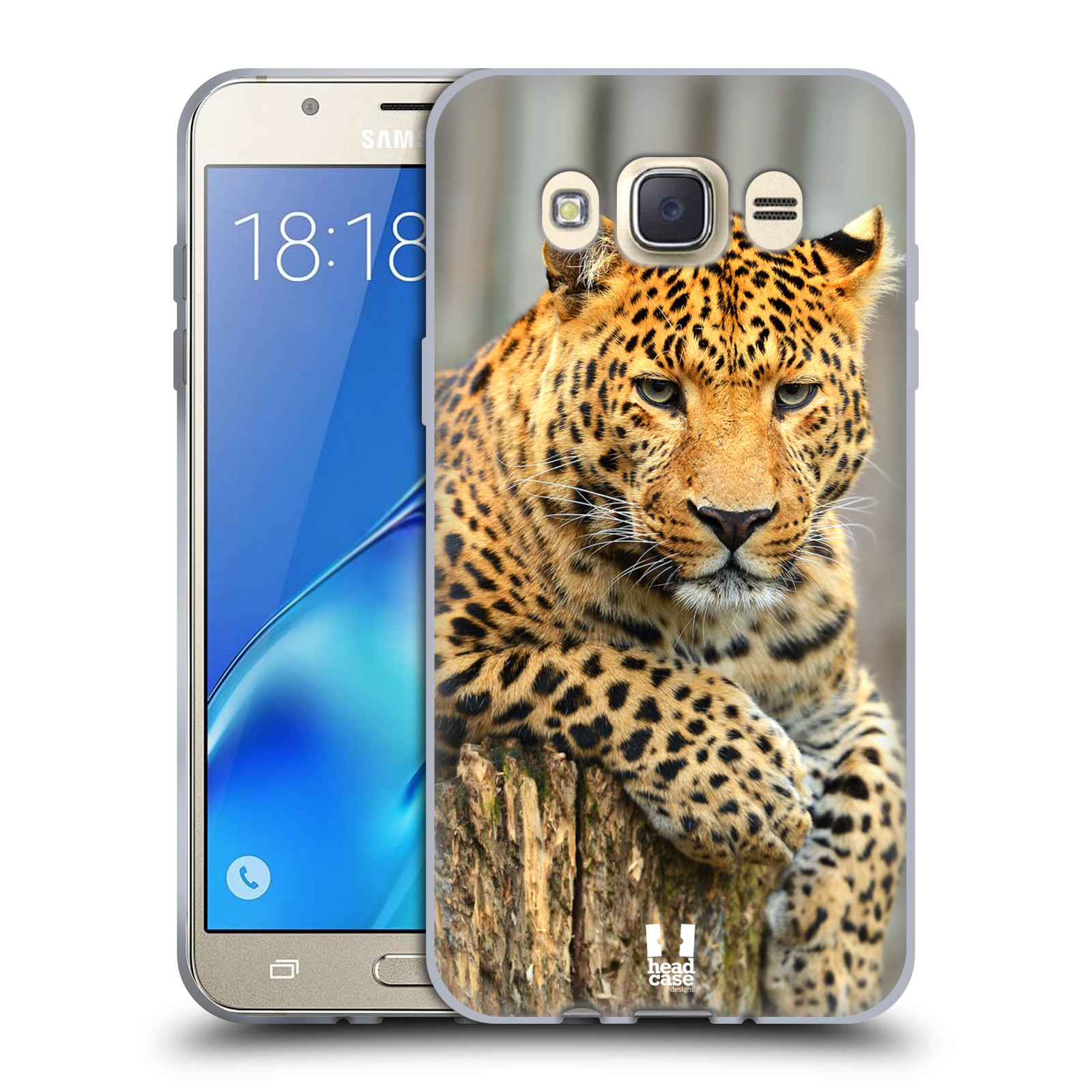 HEAD CASE silikonový obal, kryt na mobil Samsung Galaxy J7 2016 (J710, J710F) vzor Divočina, Divoký život a zvířata foto LEOPARD PORTRÉT