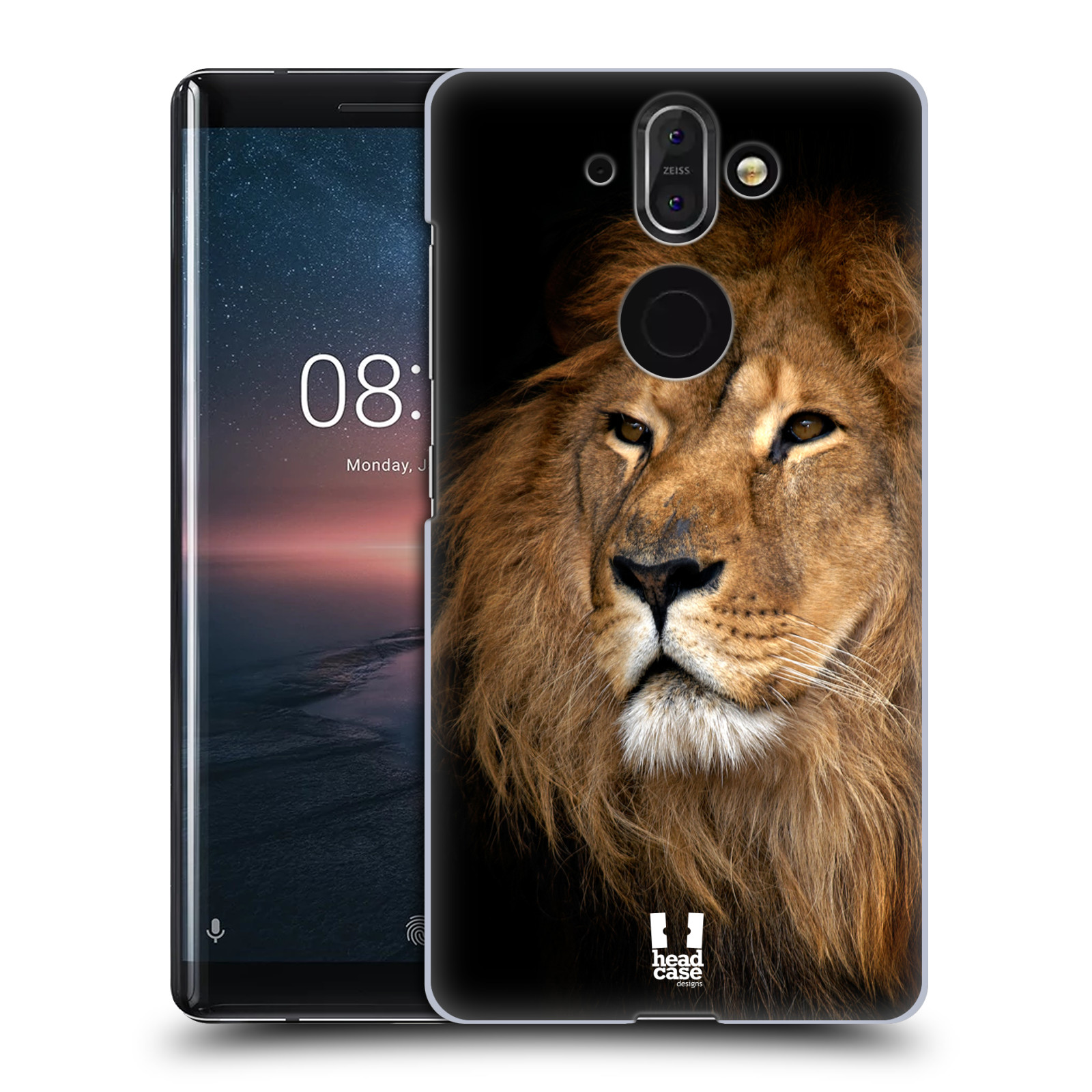 Zadní obal pro mobil Nokia 8 Sirocco - HEAD CASE - Svět zvířat král zvířat Lev