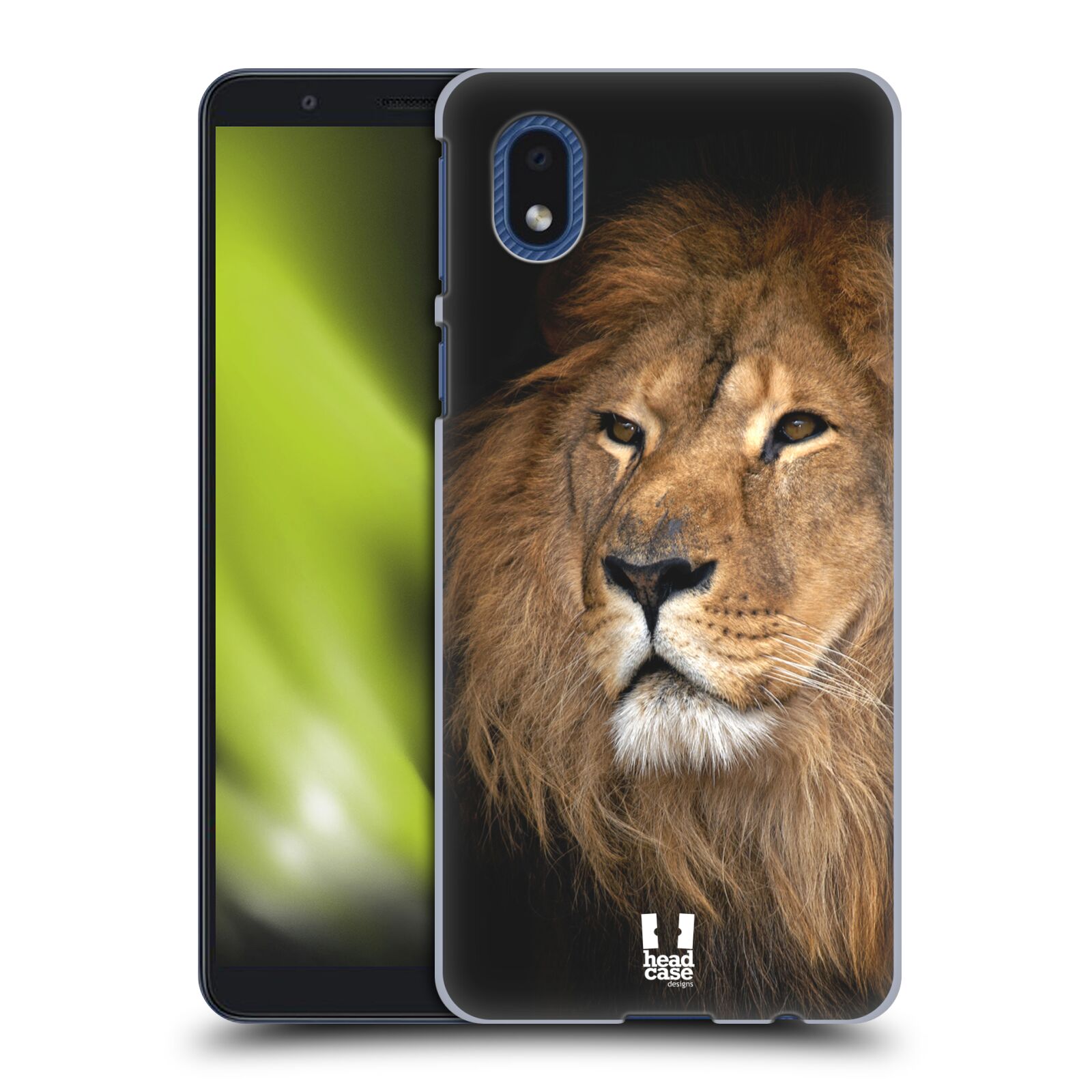 Zadní obal pro mobil Samsung Galaxy A01 CORE - HEAD CASE - Svět zvířat král zvířat Lev
