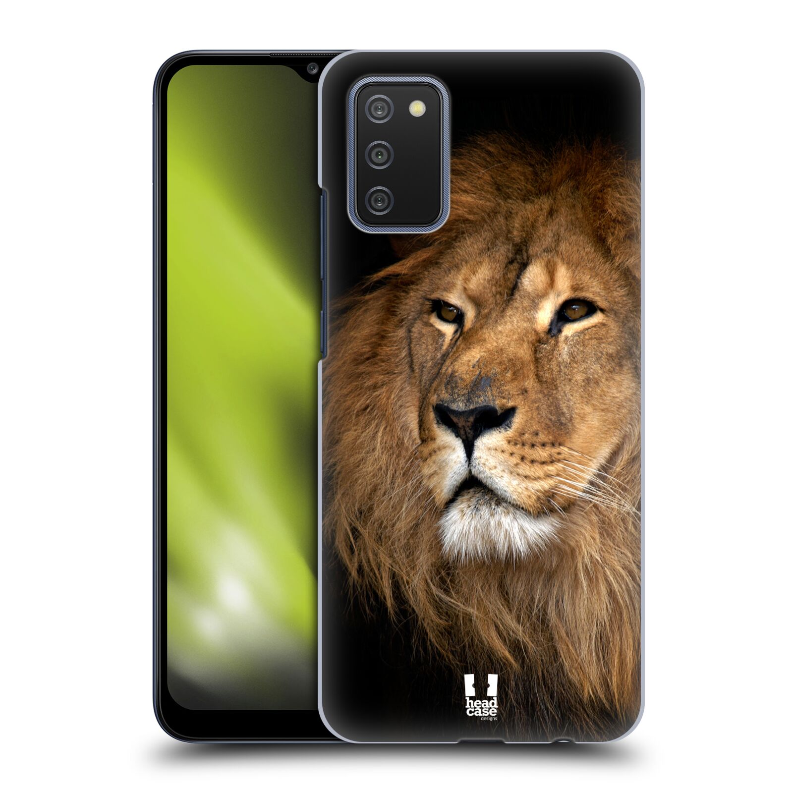 Zadní obal pro mobil Samsung Galaxy A02s / A03s - HEAD CASE - Svět zvířat král zvířat Lev