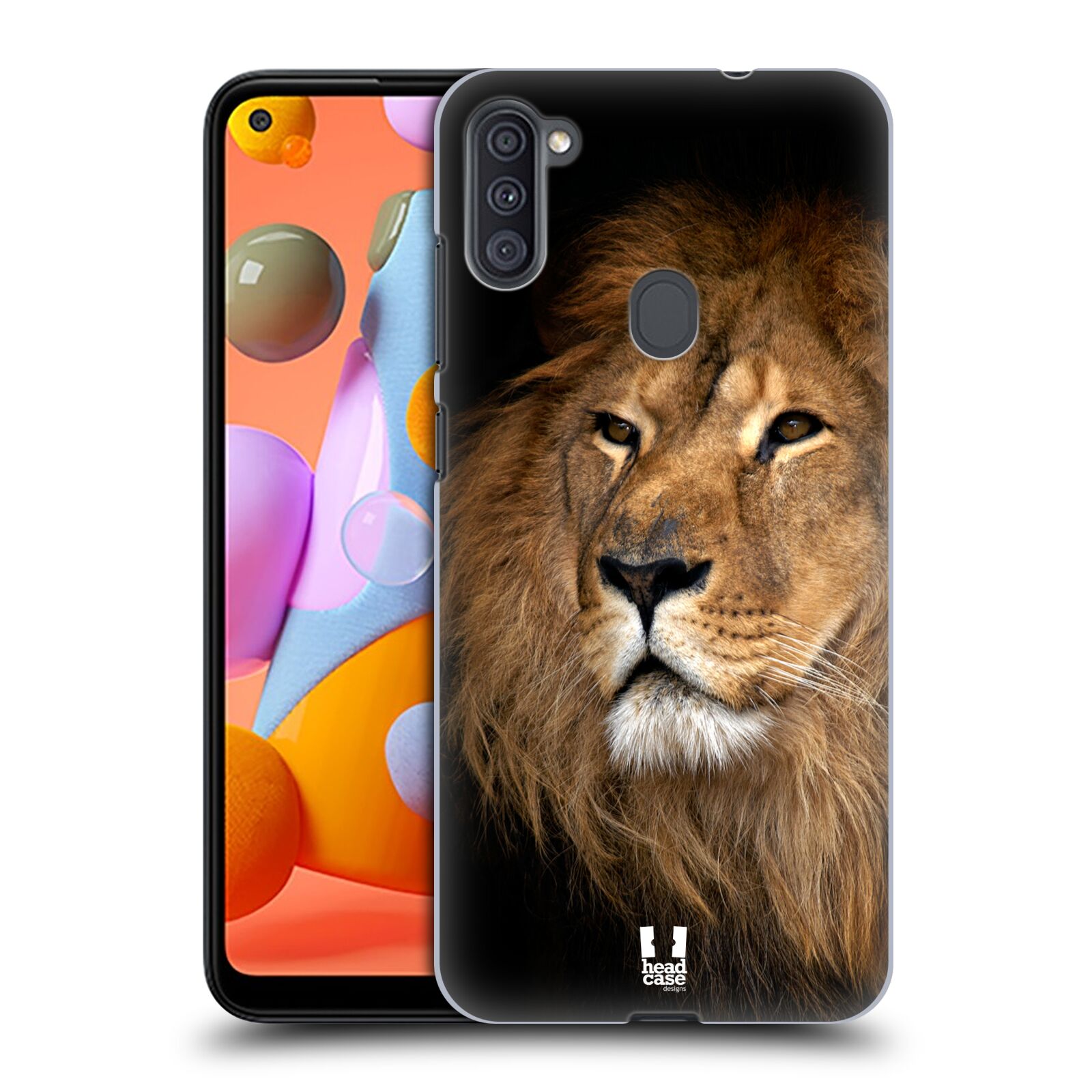 Zadní obal pro mobil Samsung Galaxy A11 - HEAD CASE - Svět zvířat král zvířat Lev