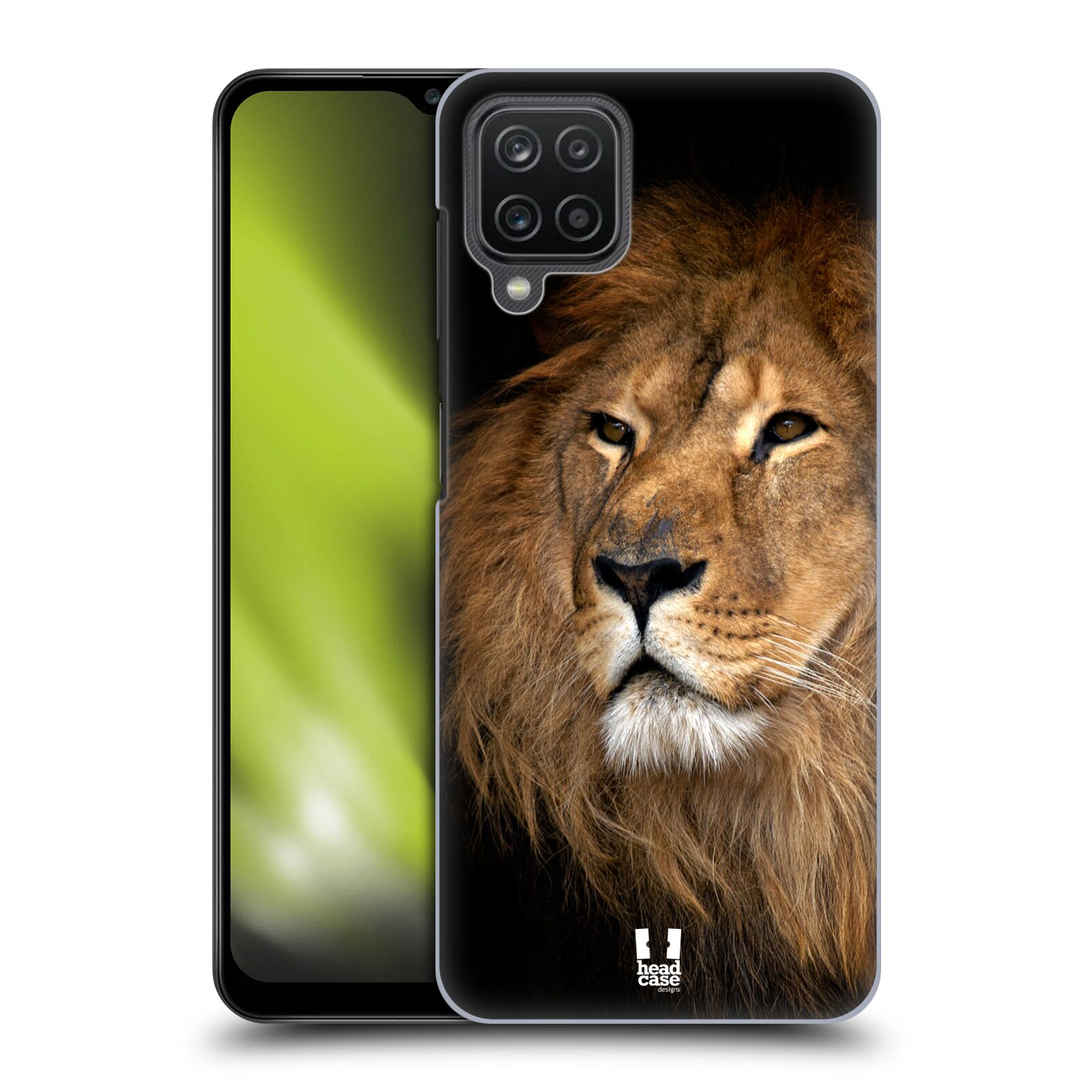 Zadní obal pro mobil Samsung Galaxy A12 - HEAD CASE - Svět zvířat král zvířat Lev