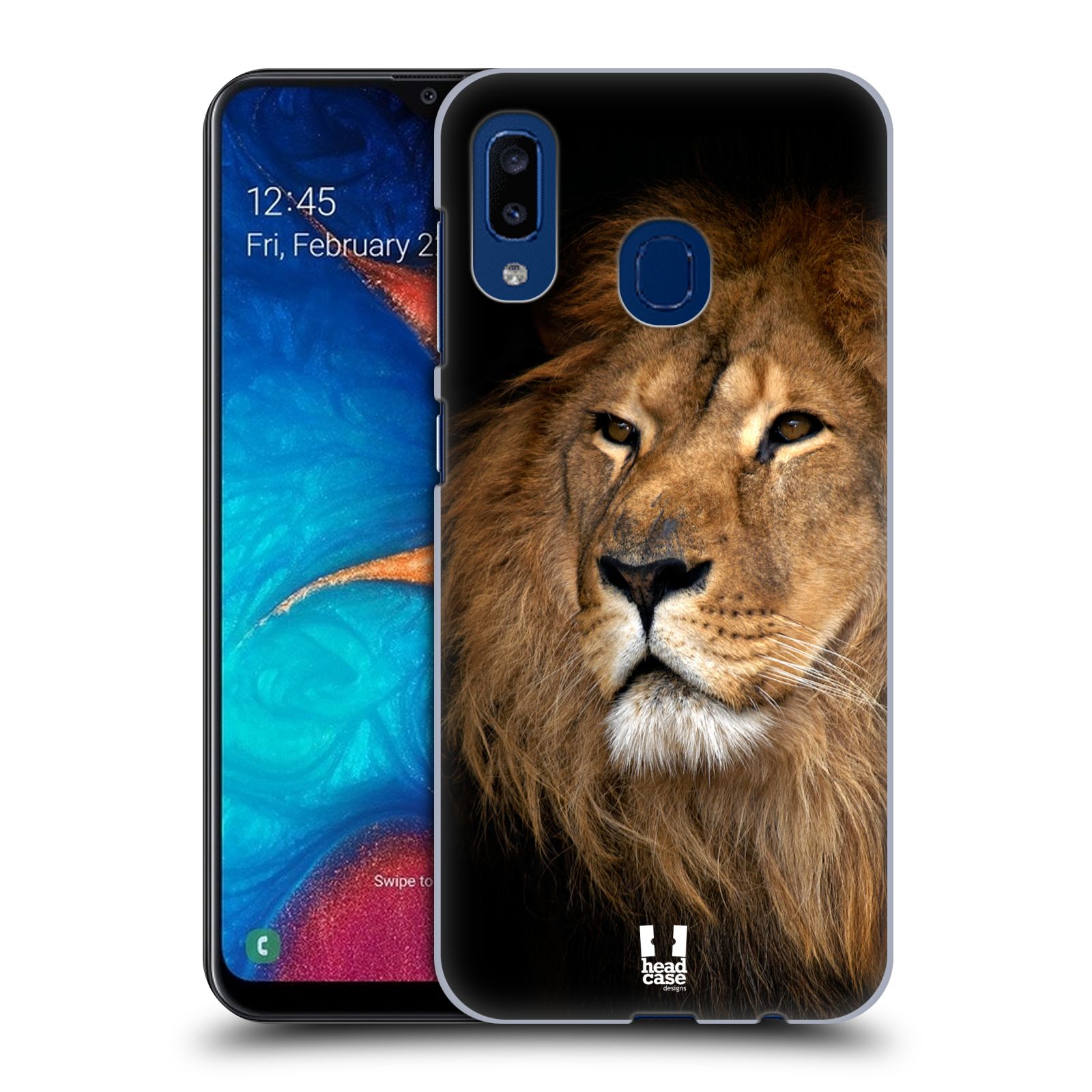 Zadní obal pro mobil Samsung Galaxy A20 - HEAD CASE - Svět zvířat král zvířat Lev