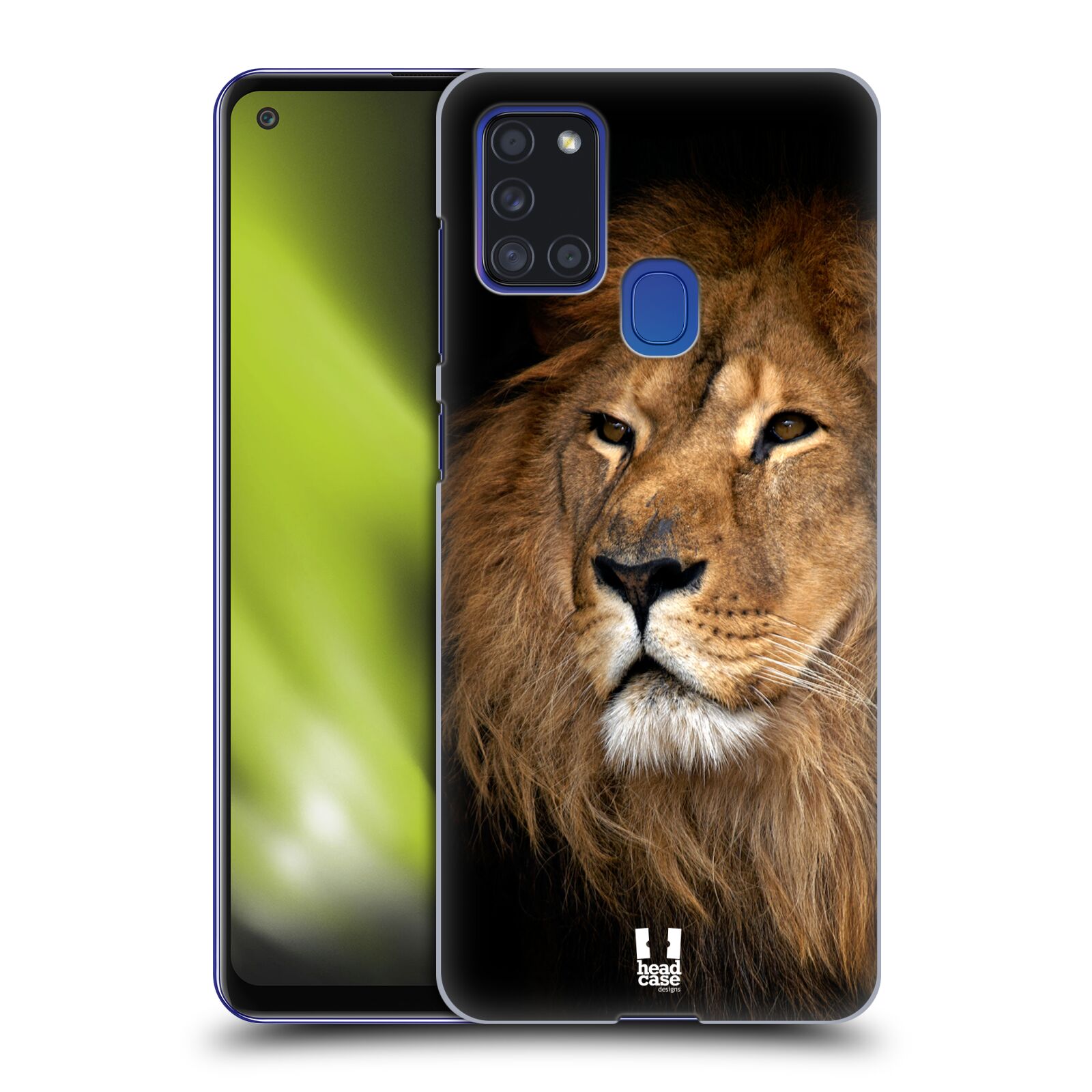 Zadní obal pro mobil Samsung Galaxy A21s - HEAD CASE - Svět zvířat král zvířat Lev