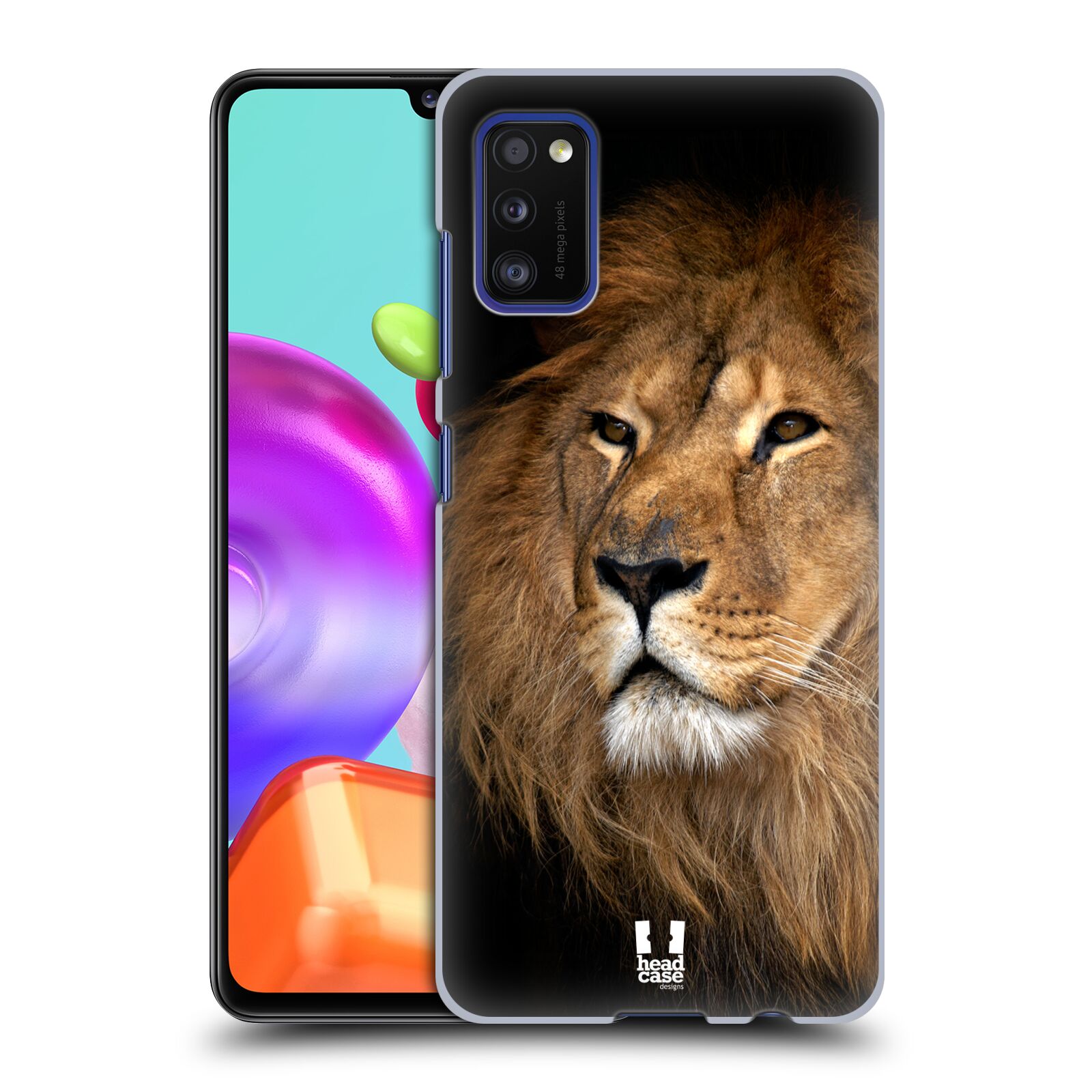 Zadní obal pro mobil Samsung Galaxy A41 - HEAD CASE - Svět zvířat král zvířat Lev