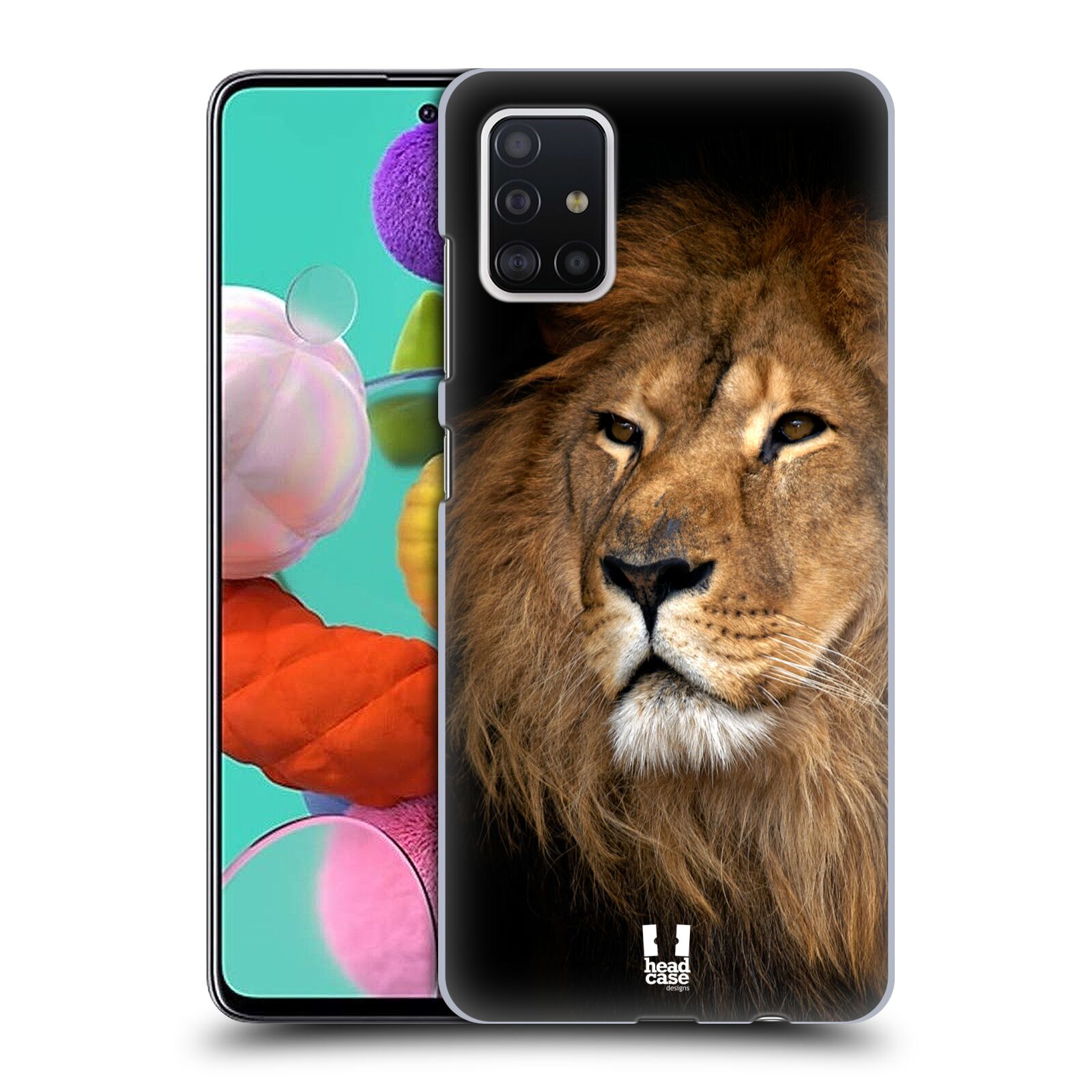 Zadní obal pro mobil Samsung Galaxy A51 - HEAD CASE - Svět zvířat král zvířat Lev