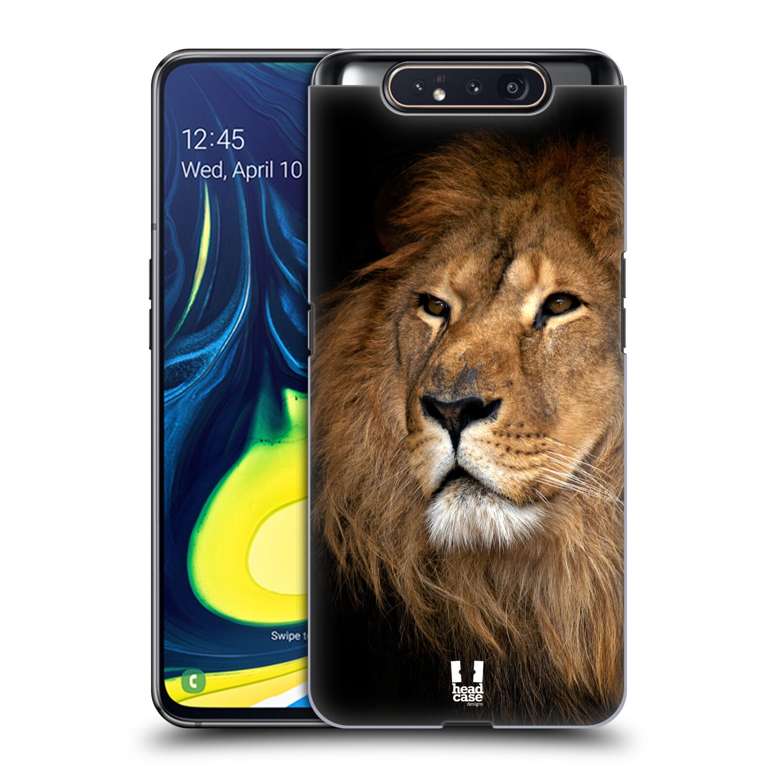 Zadní obal pro mobil Samsung Galaxy A80 - HEAD CASE - Svět zvířat král zvířat Lev