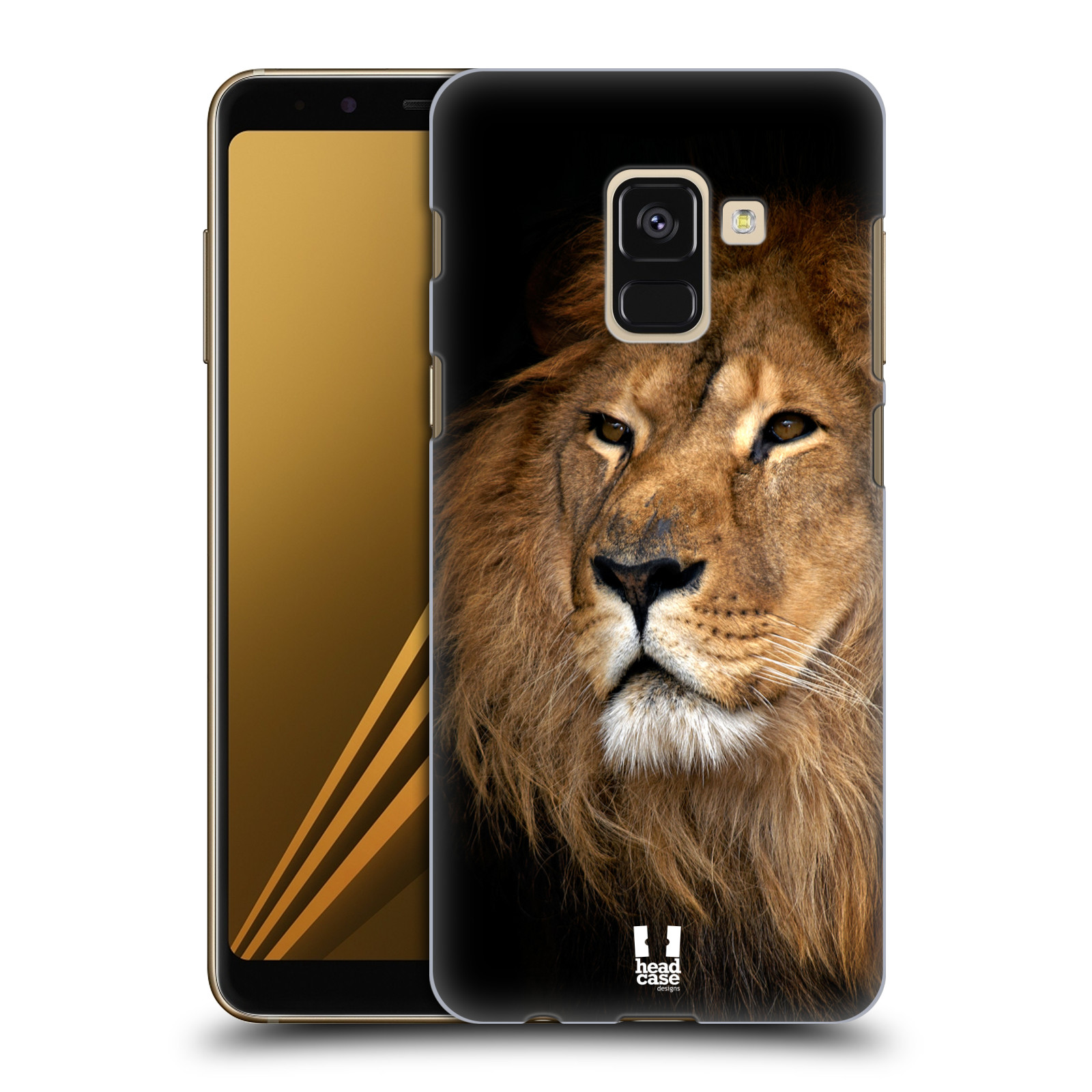 Zadní obal pro mobil Samsung Galaxy A8+ - HEAD CASE - Svět zvířat král zvířat Lev