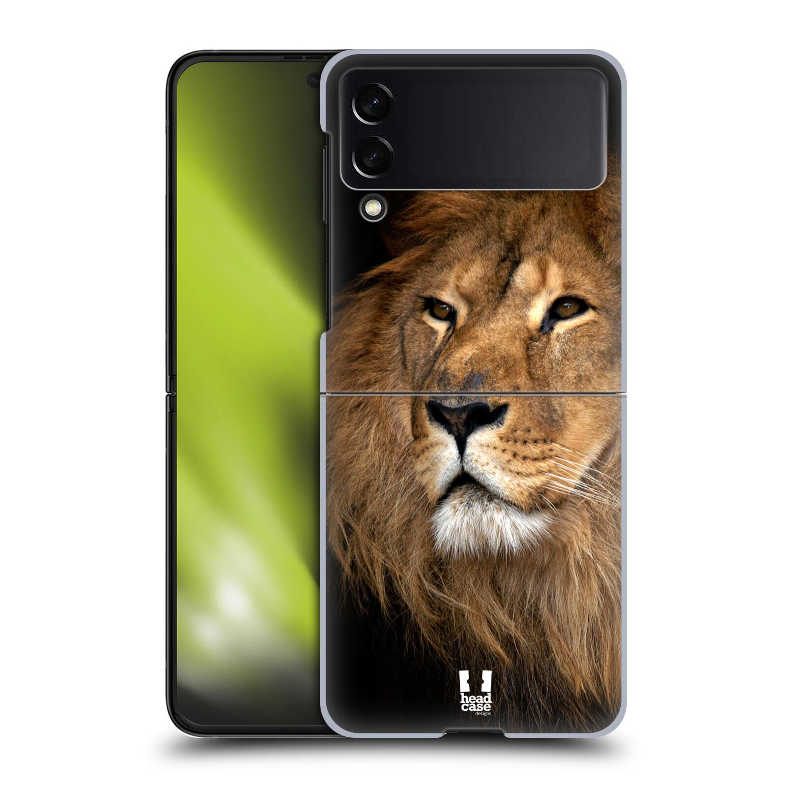 Zadní obal pro mobil Samsung Z Flip 3 5G - HEAD CASE - Svět zvířat král zvířat Lev
