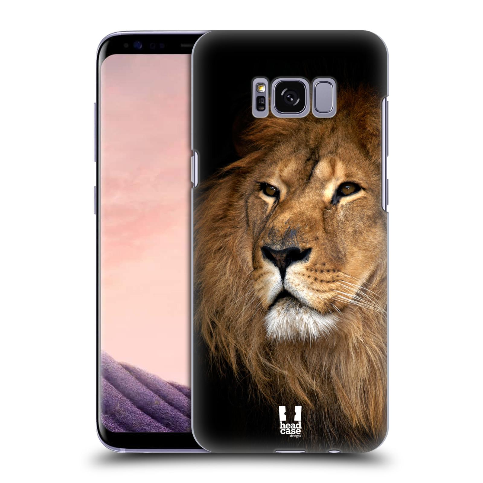 Zadní obal pro mobil Samsung Galaxy S8 - HEAD CASE - Svět zvířat král zvířat Lev