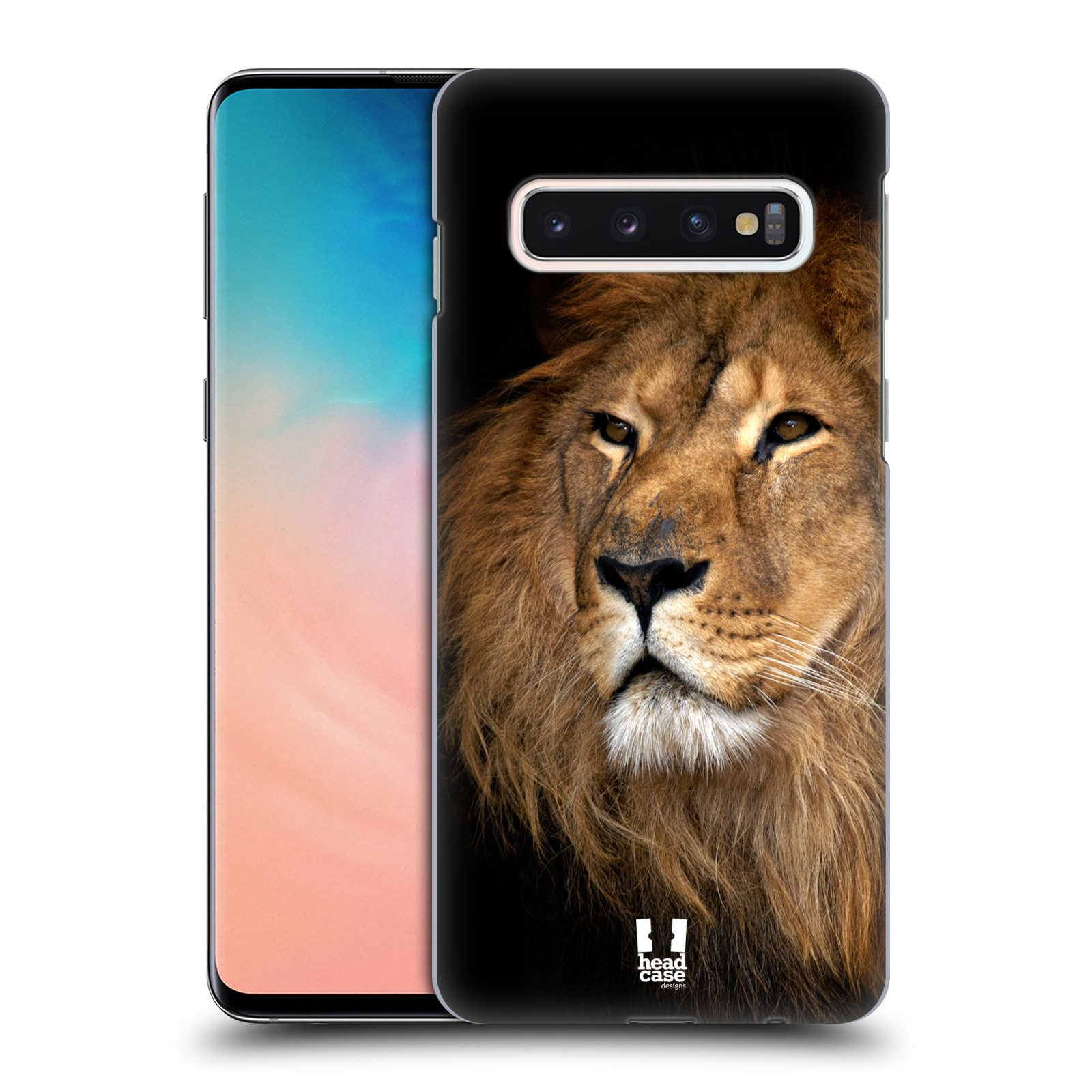 Zadní obal pro mobil Samsung Galaxy S10 - HEAD CASE - Svět zvířat král zvířat Lev